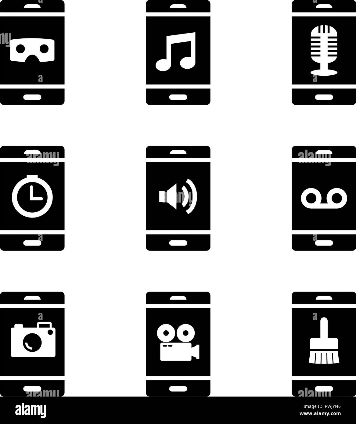 Le applicazioni per dispositivi mobili Illustrazione Vettoriale