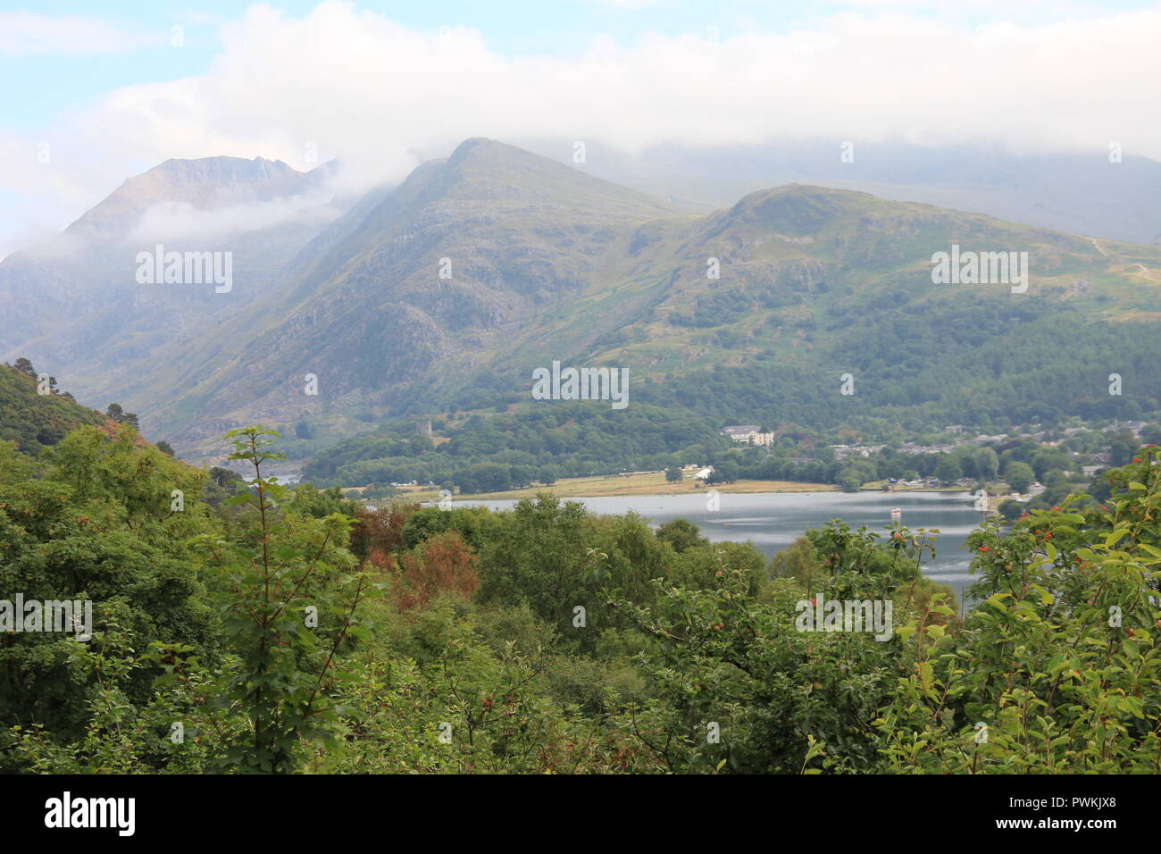 Fachwen, Snowdonia Foto Stock