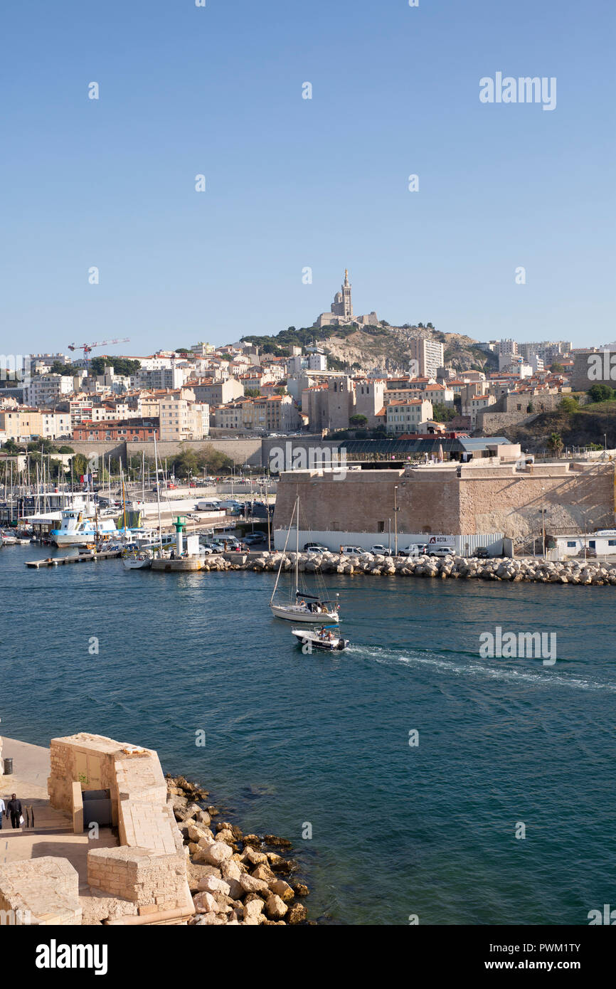 Il Vieux Port, Marseille, Francia. Foto Stock