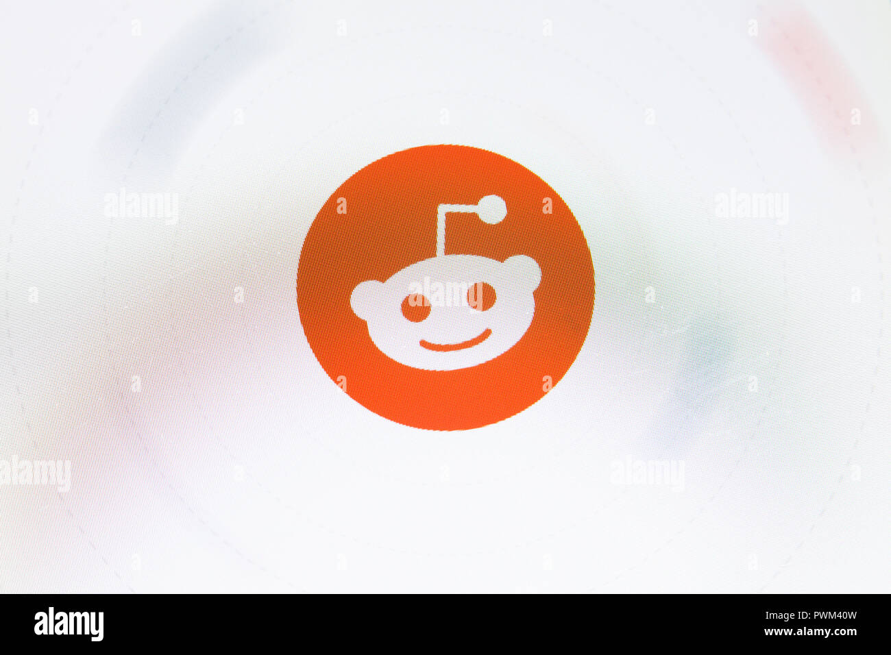 Reddit app su iPhone (close up, macro) - USA Foto Stock