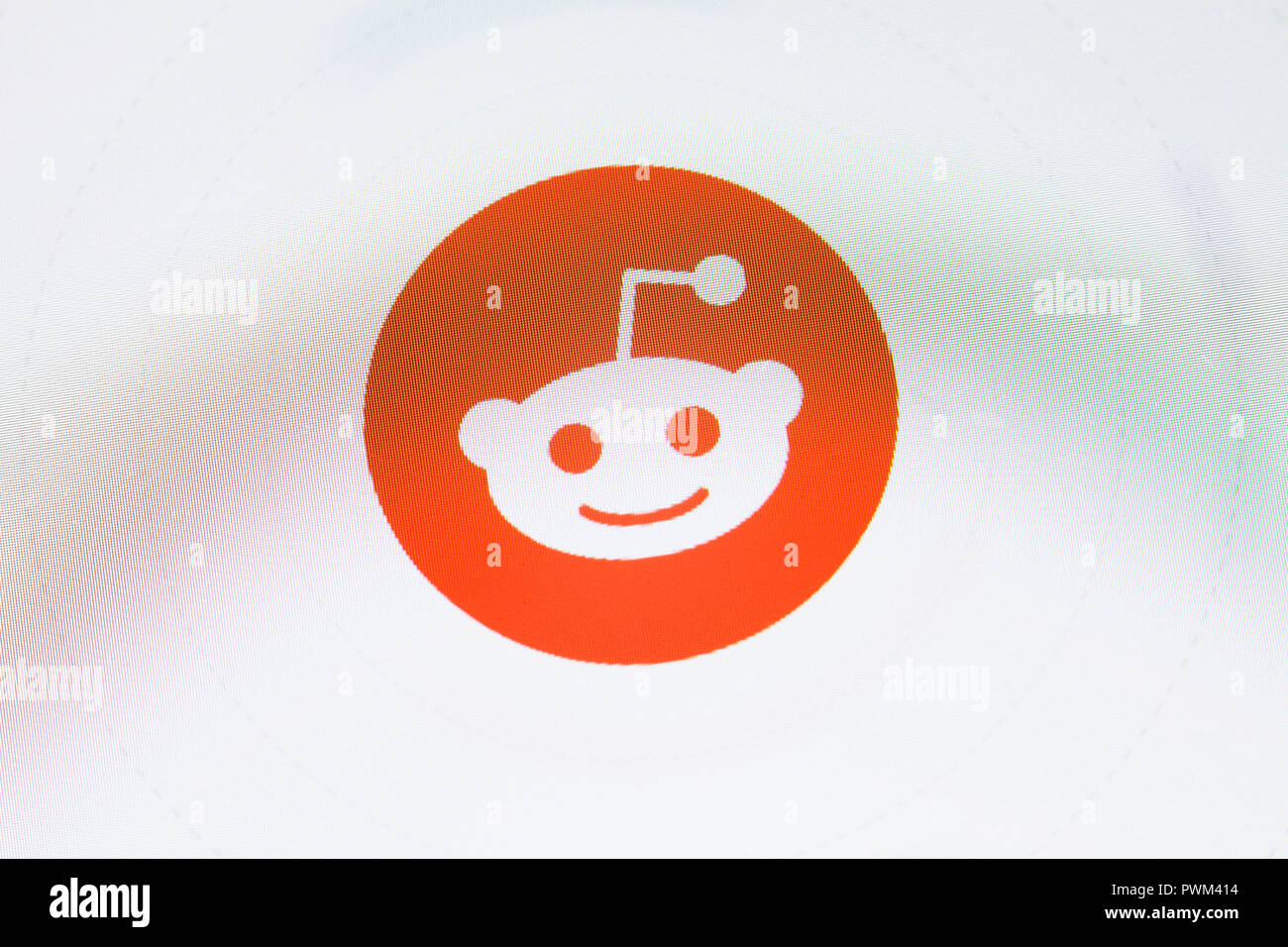 Reddit app su iPhone (close up, macro) - USA Foto Stock