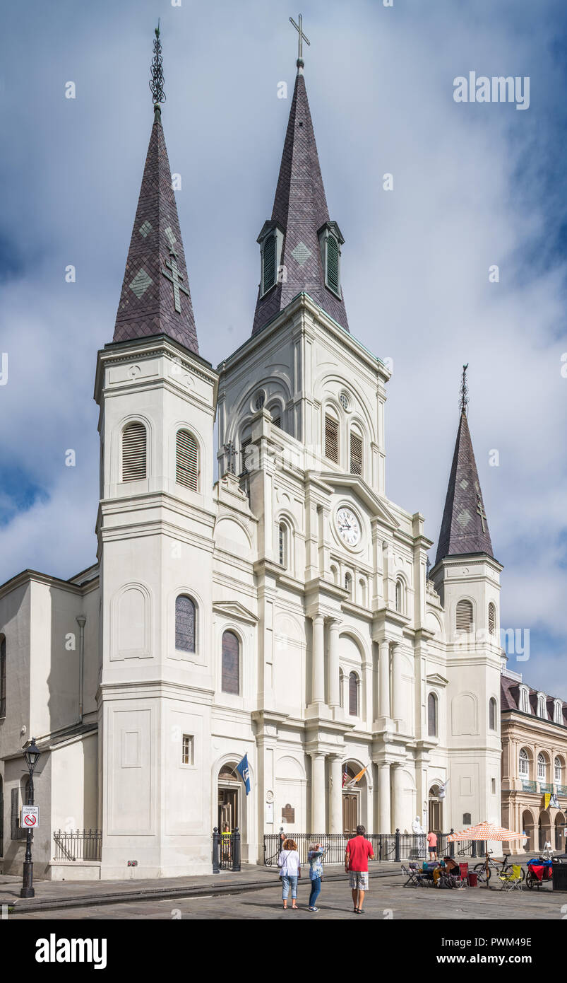 Cattedrale di San Louis nel Quartiere Francese Foto Stock
