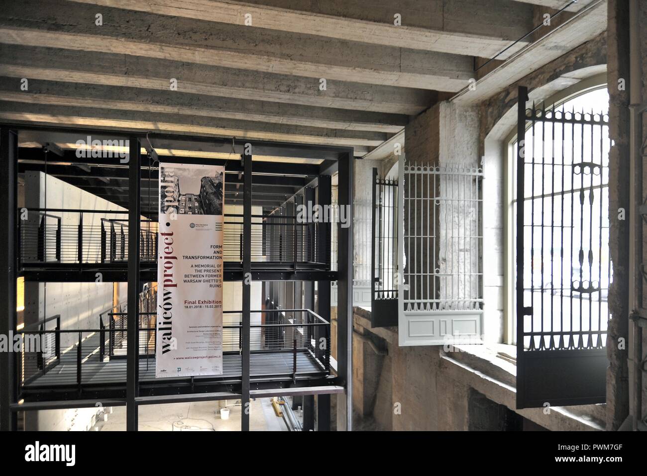 Milano (Italia), il Memoriale della Shoah, a via 21 nel seminterrato della stazione centrale, da dove partivano i treni per i campi di concentramento nazisti Foto Stock