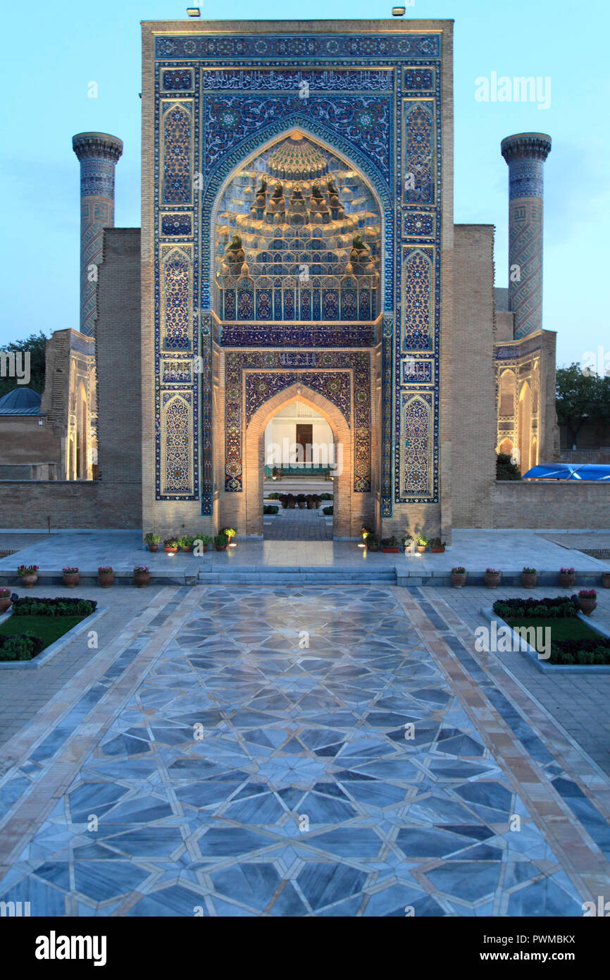 Uzbekistan, Samarcanda, Gur-e-Amir, Guri Amir, Mausoleo di, Tamerlane, Timur, Foto Stock