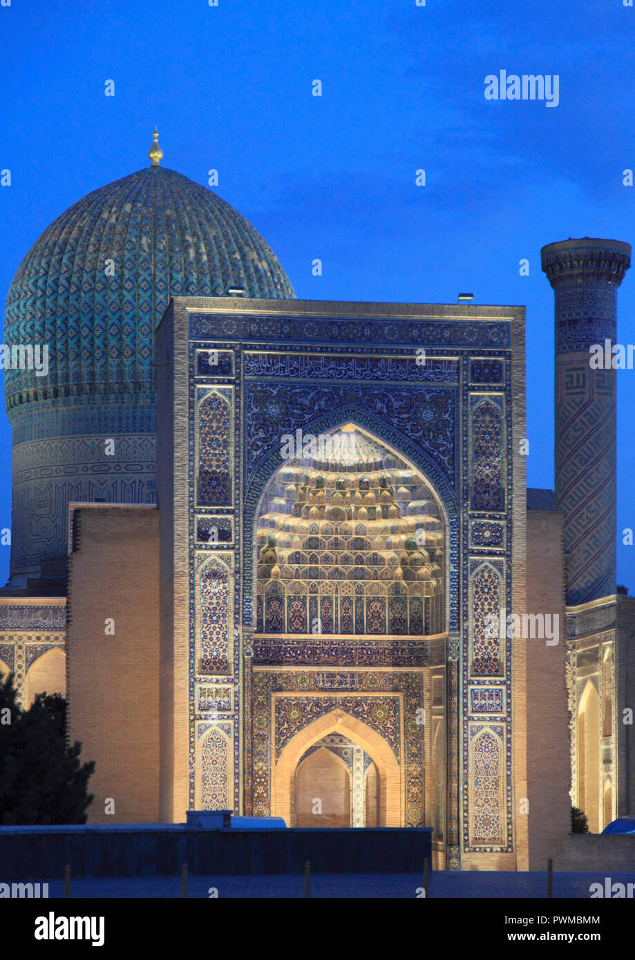 Uzbekistan, Samarcanda, Gur-e-Amir, Guri Amir, Mausoleo di, Tamerlane, Timur, Foto Stock