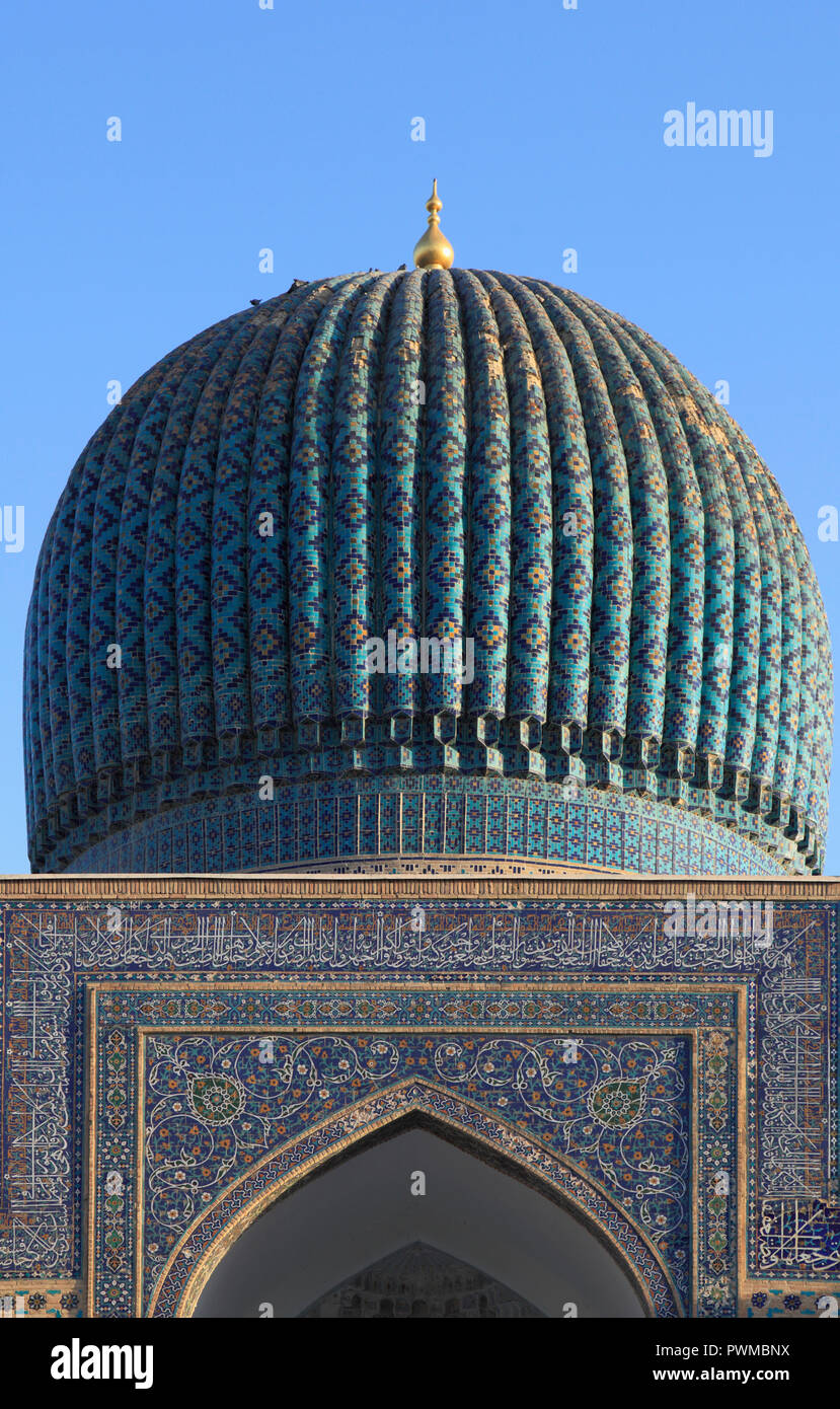 Uzbekistan, Samarcanda, Gur-e-Amir, Guri Amir, Mausoleo di, Tamerlane, Timur, Foto Stock