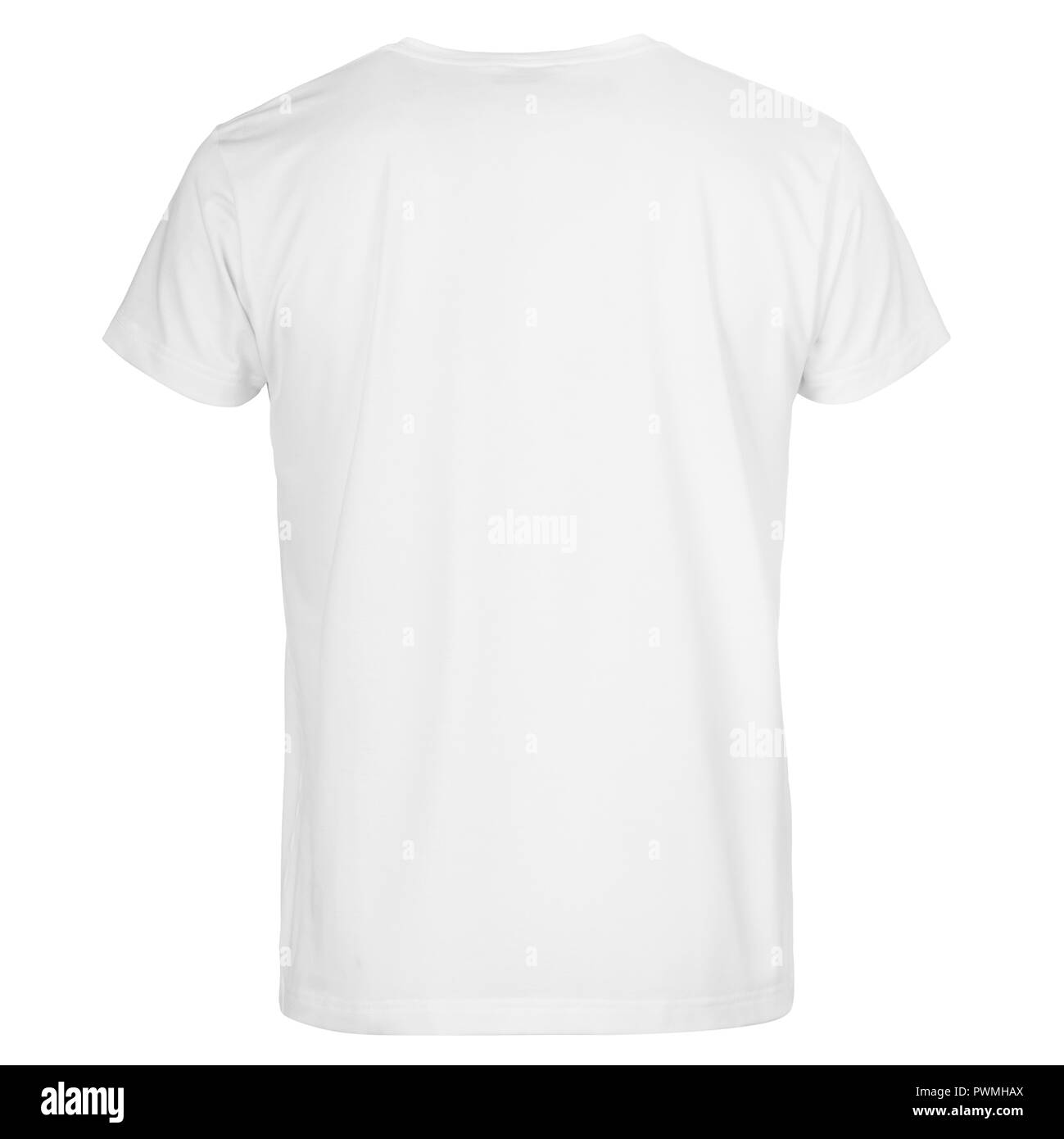 Gli uomini di taglio t-shirt isolati su sfondo bianco Foto Stock