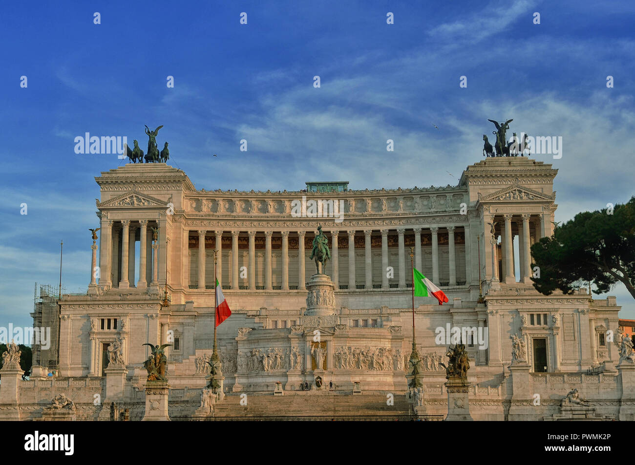 Monumento Nazionale di Vittorio Emanuele II, Roma Foto Stock