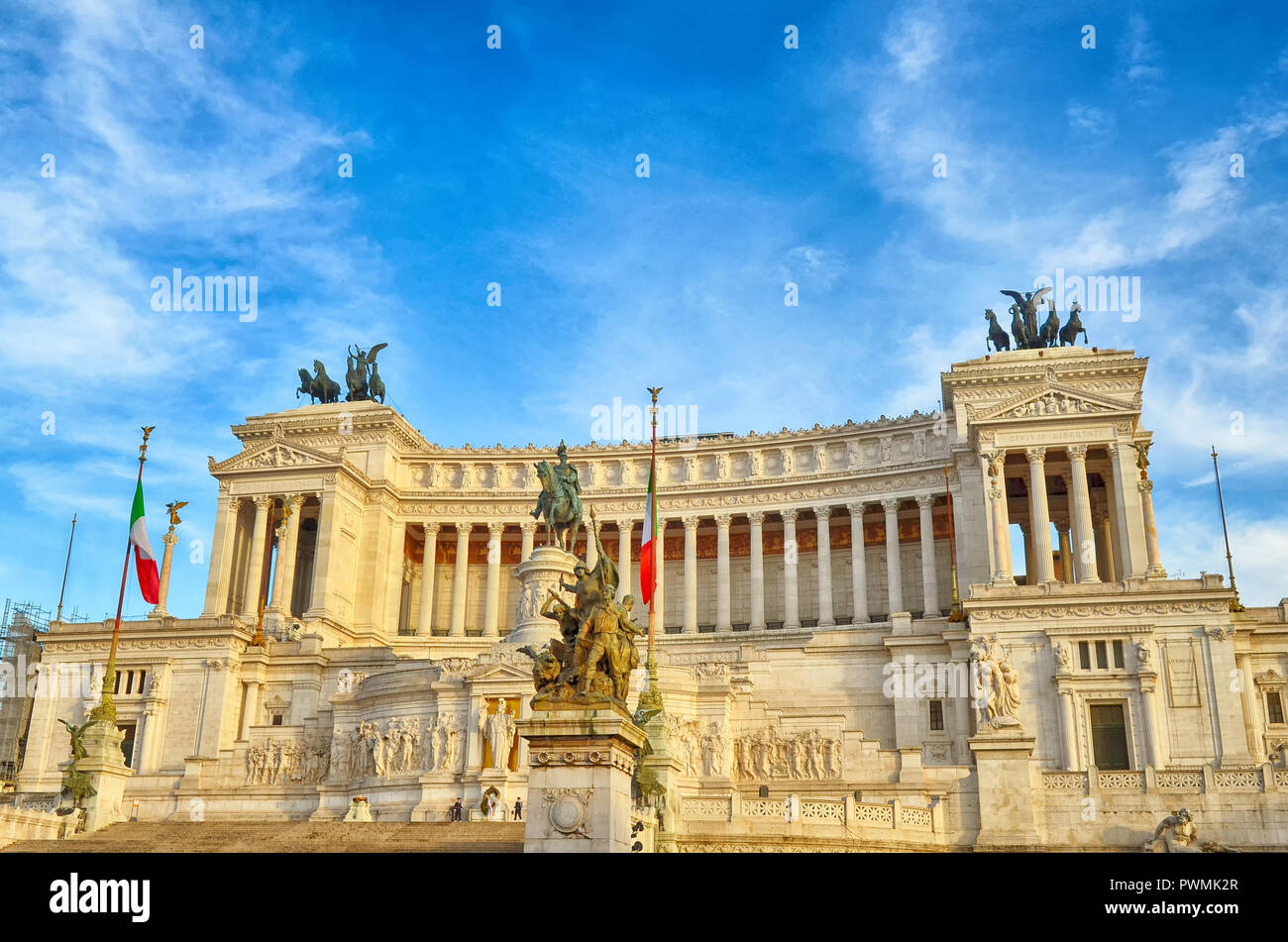 Monumento Nazionale di Vittorio Emanuele II, Roma Foto Stock