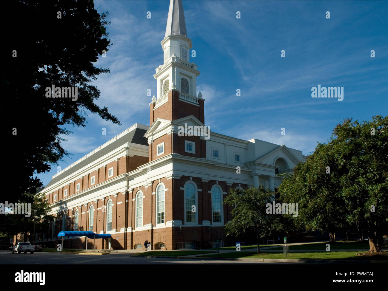 La storica First Baptist Church di Columbia, South Carolina, Stati Uniti. Foto Stock