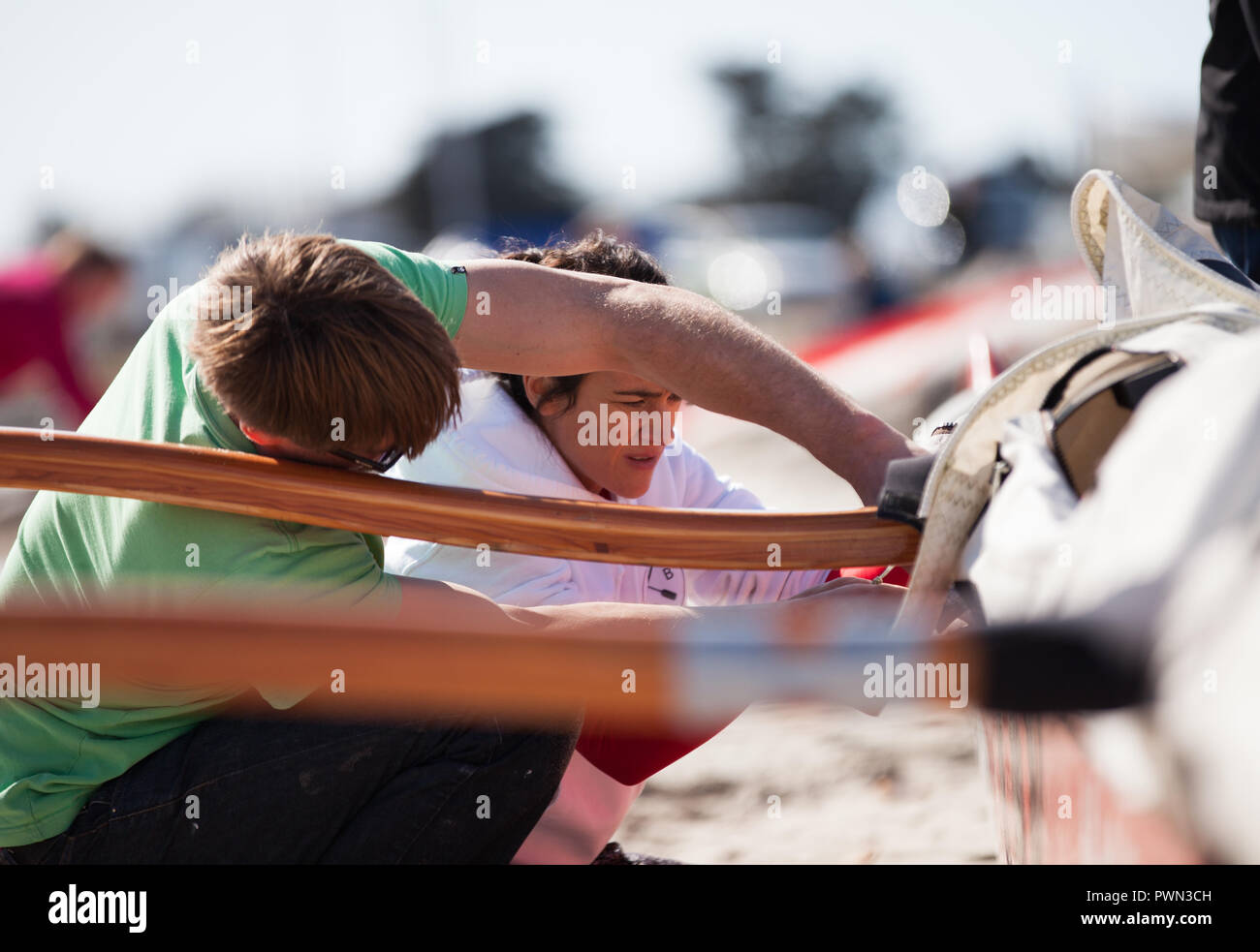 Dragon Boat Racers Foto Stock