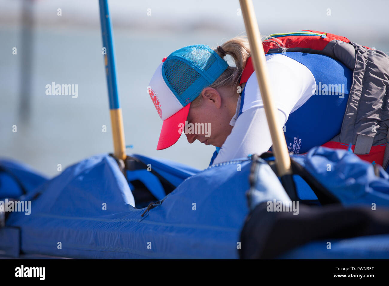 Dragon Boat Racers Foto Stock