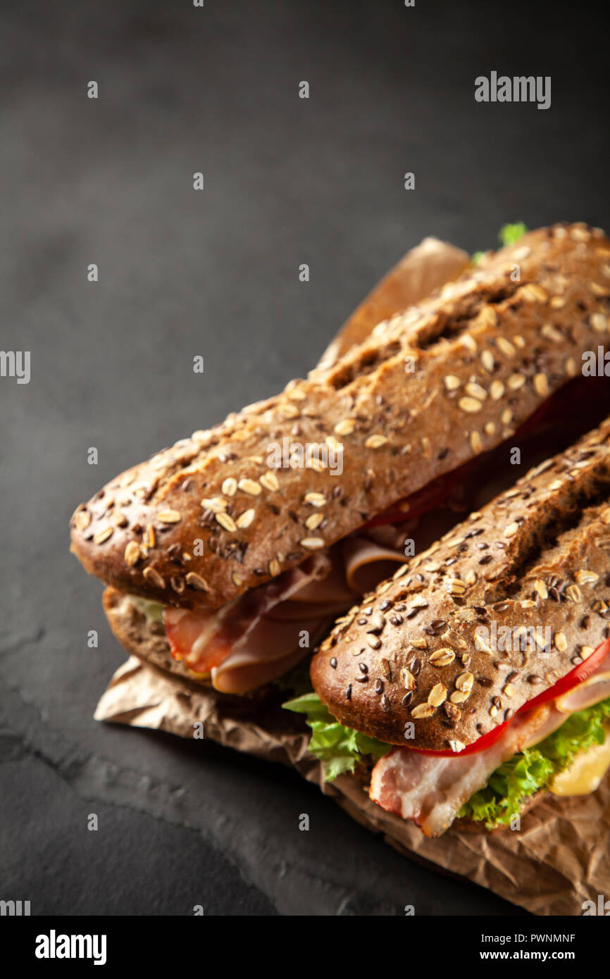 Classic BLT sandwich Foto Stock