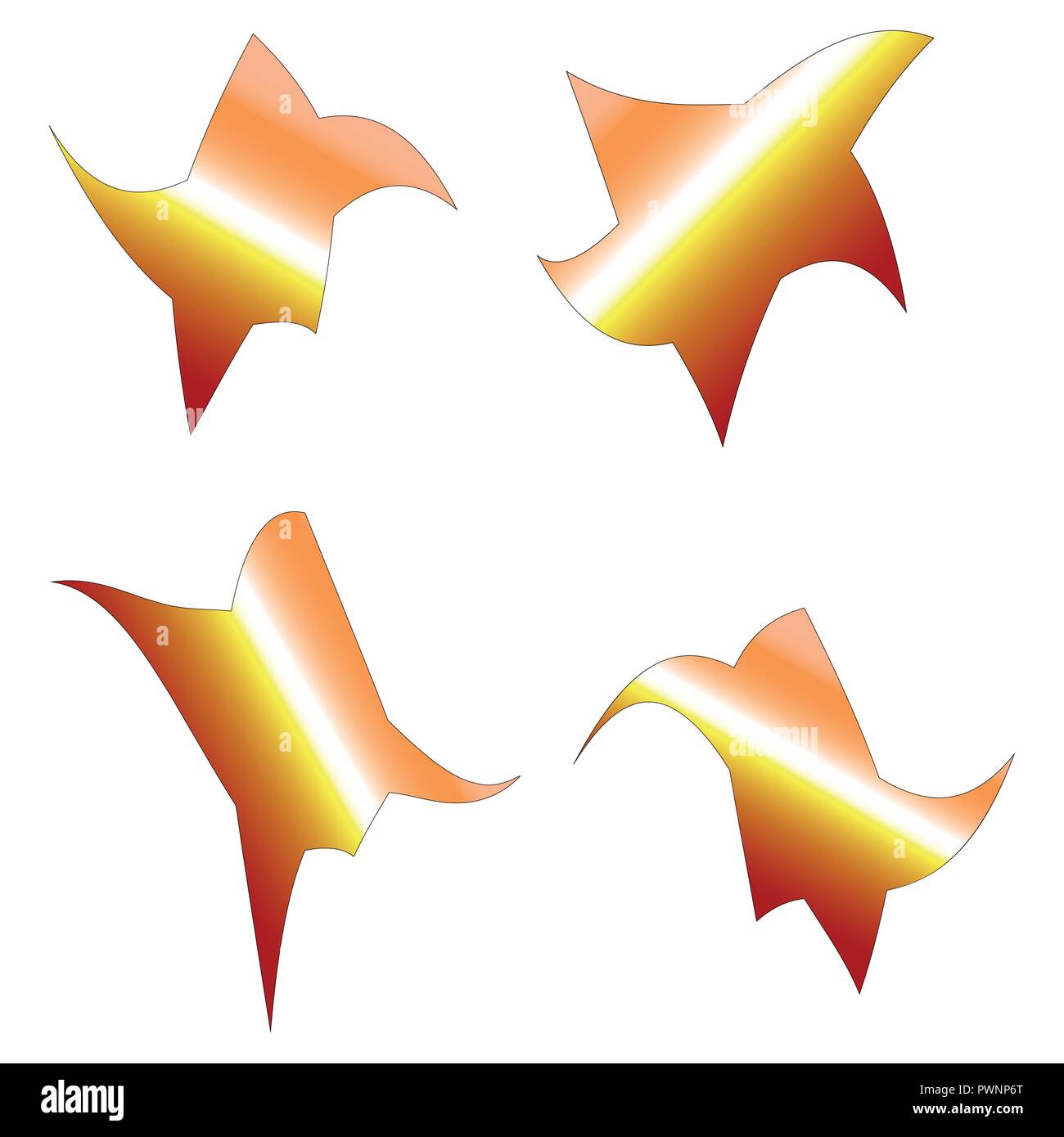 Abstract dancing stars - Vettore Illustrazione Vettoriale