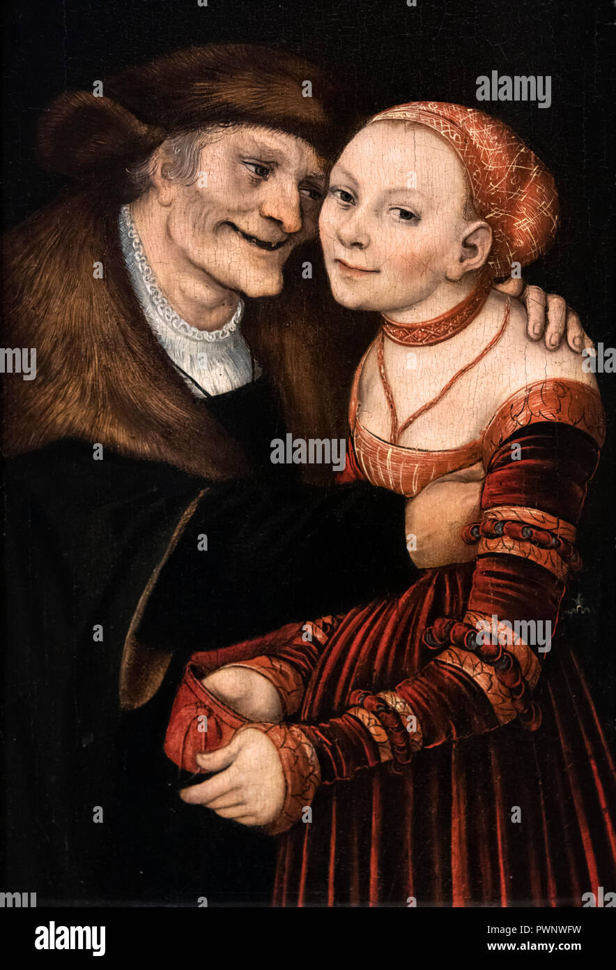 Il Ill abbinati matura da Lucas Cranach il Vecchio (1472-1553), c.1517 Foto Stock