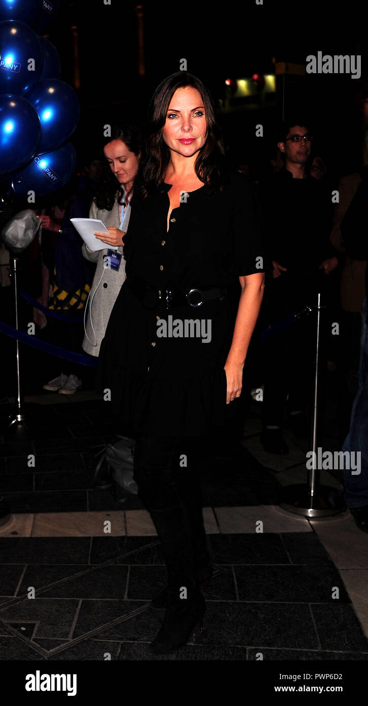 Londra, Regno Unito. 17 ottobre, 2018. Samantha Womack frequentando la società al Gielgud Theatre di Londra Mercoledì 17 Ottobre 2018 Credit: Peter Phillips/Alamy Live News Foto Stock