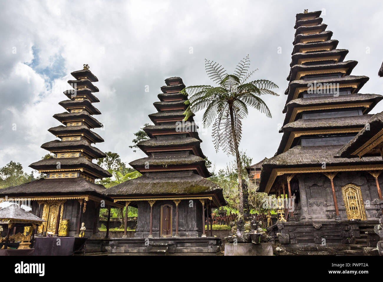 Tempio Besakih a Bali, in Indonesia Foto Stock