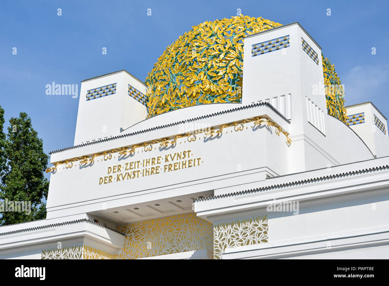 Cupola dorata della Secessione Viennese building Foto Stock