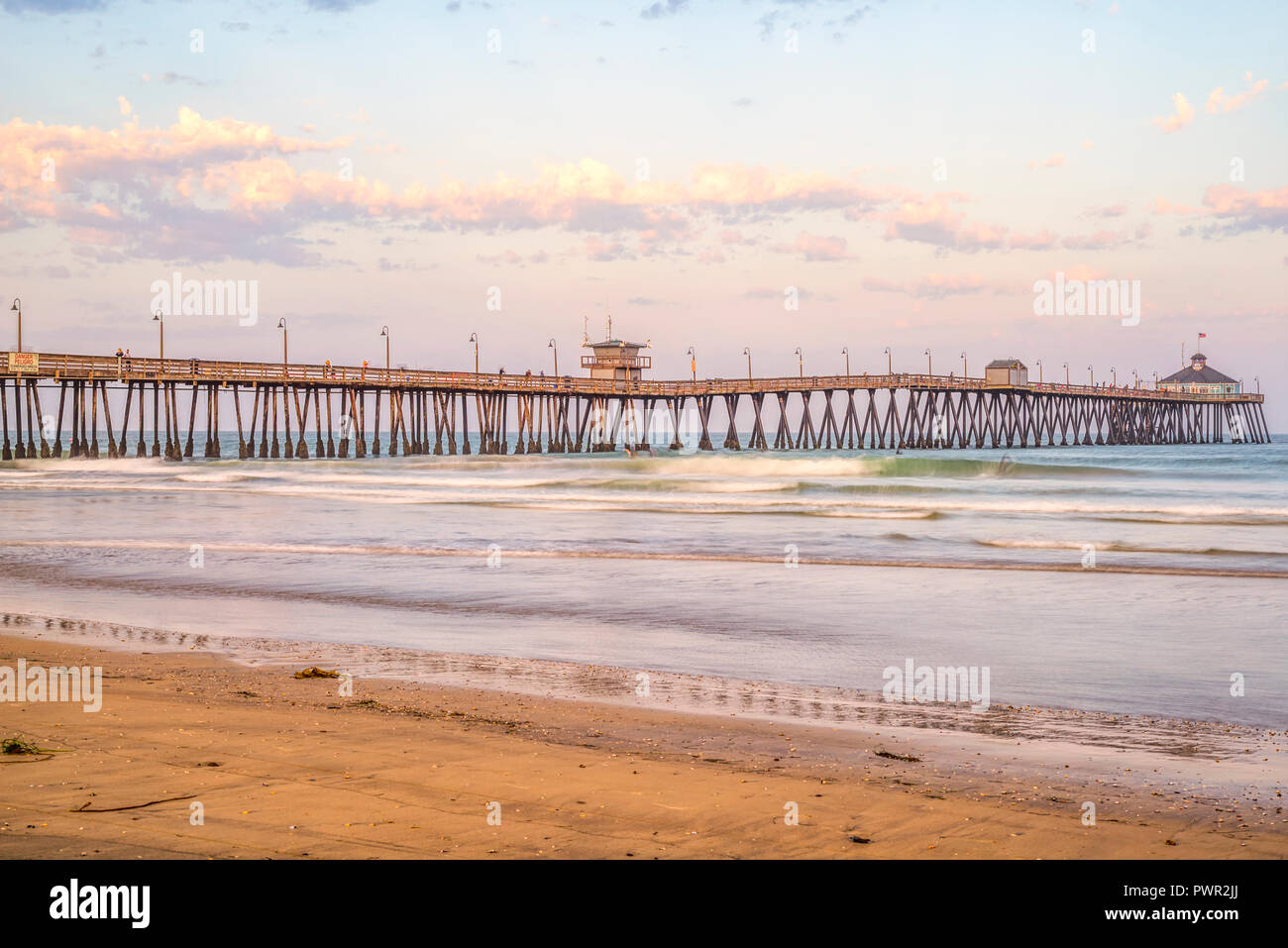 Imperial Beach Pier. Imperial Beach, California, Stati Uniti d'America. Foto Stock