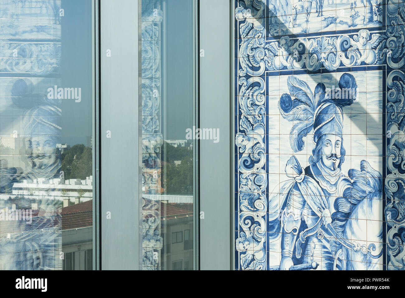 Vista della Casa da Música in Porto progettato da Rem Koolhaas Foto Stock