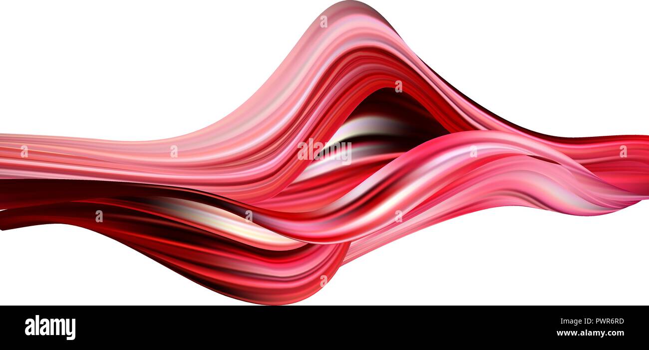 Abstract colorato sfondo vettoriale, color flow onda liquido per brochure design, sito web, flyer. Illustrazione Vettoriale