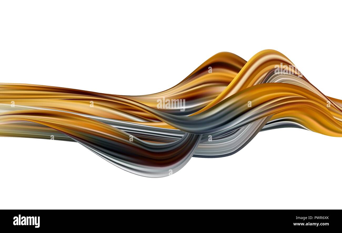 Abstract colorato sfondo vettoriale, color flow onda liquido per brochure design, sito web, flyer. Illustrazione Vettoriale