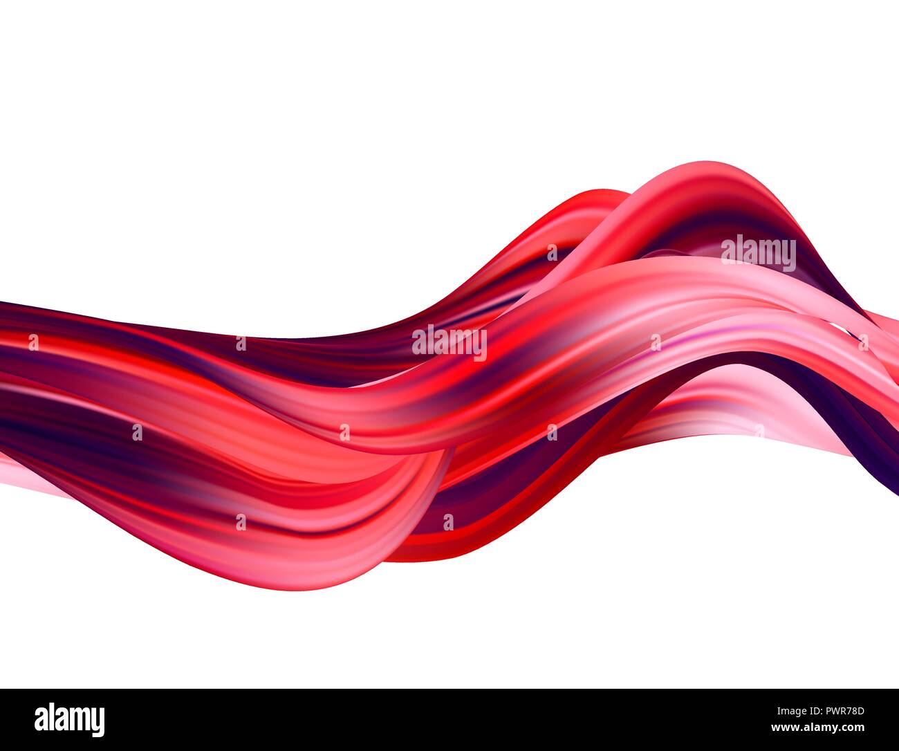 Abstract colorato sfondo vettoriale, color flow onda liquido per brochure design, sito web, flyer. Illustrazione Vettoriale