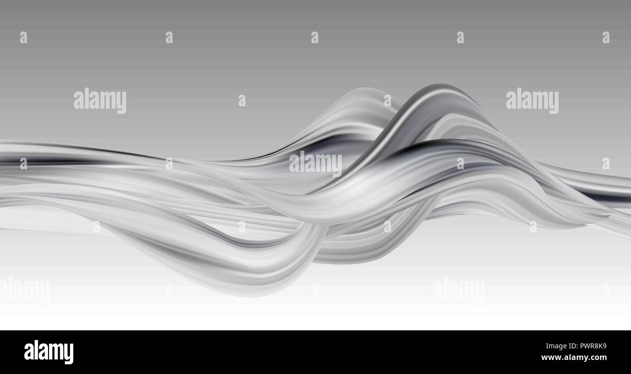 Abstract vettore colorato sfondo grigio flusso onda liquido per brochure design, sito web, flyer. Illustrazione Vettoriale