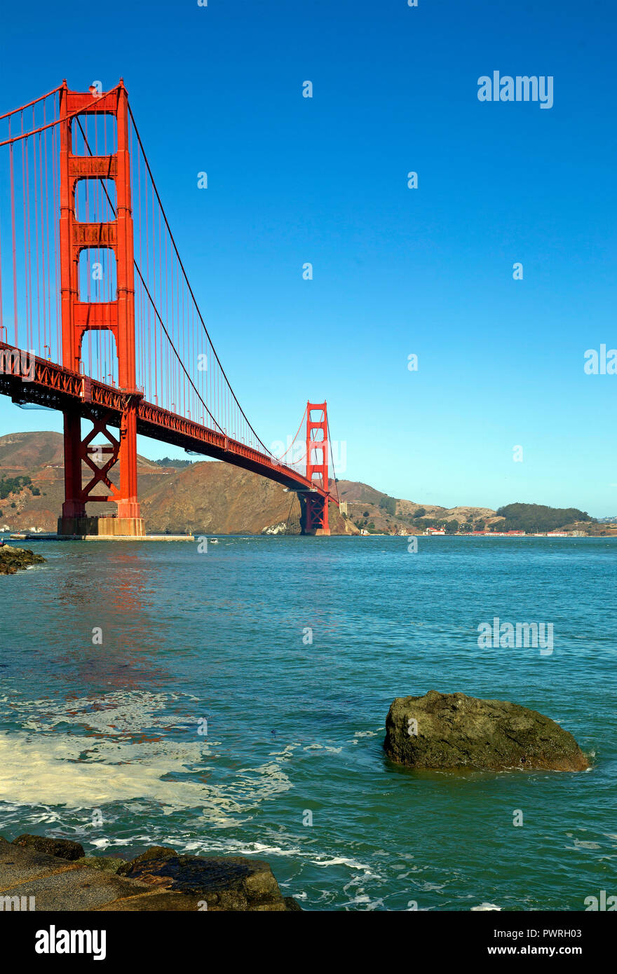 Golden Gate Bridge di San Francisco, California Foto Stock