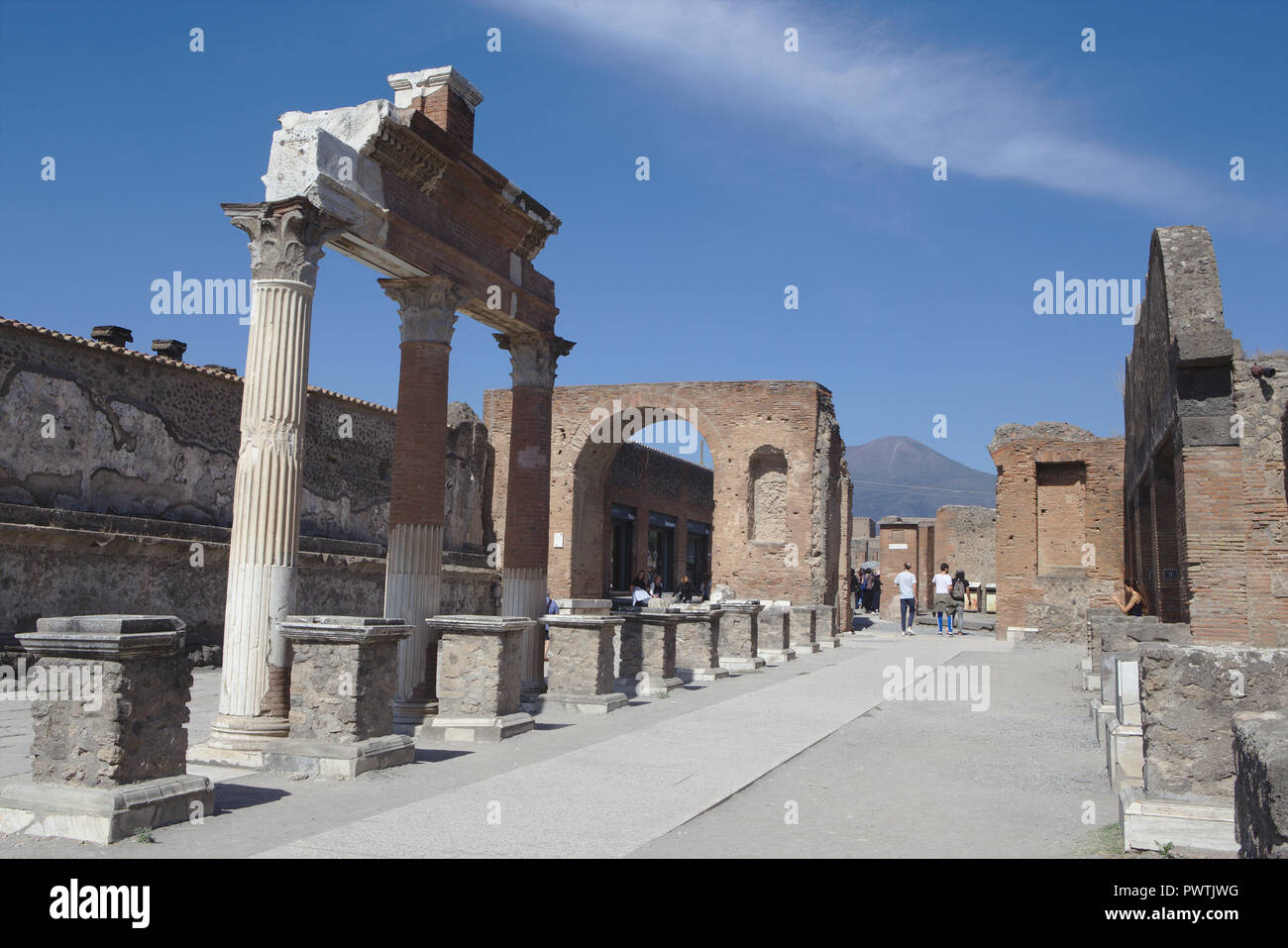 Rovine di Pompei Foto Stock