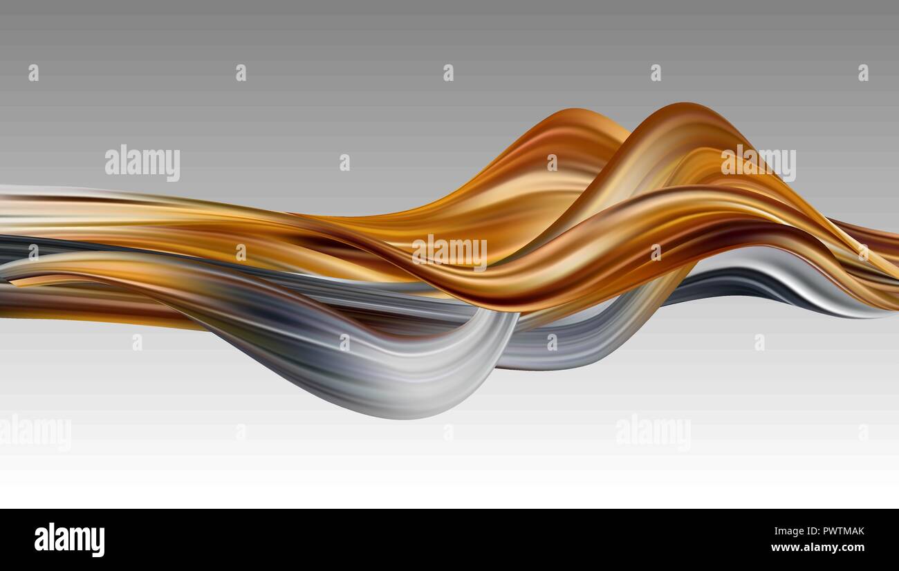 Abstract colorato sfondo vettoriale, color flow onda liquido per brochure design, sito web, flyer. Illustrazione Vettoriale