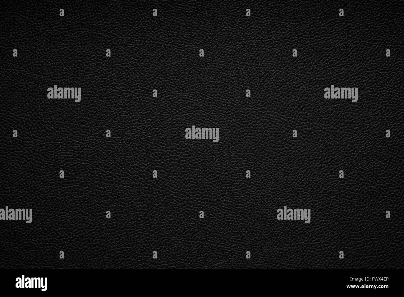 In cuoio nero texture di sfondo, similpelle pattern Foto Stock