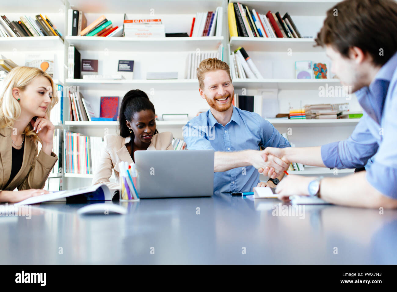 Partnership di successo nel business Foto Stock