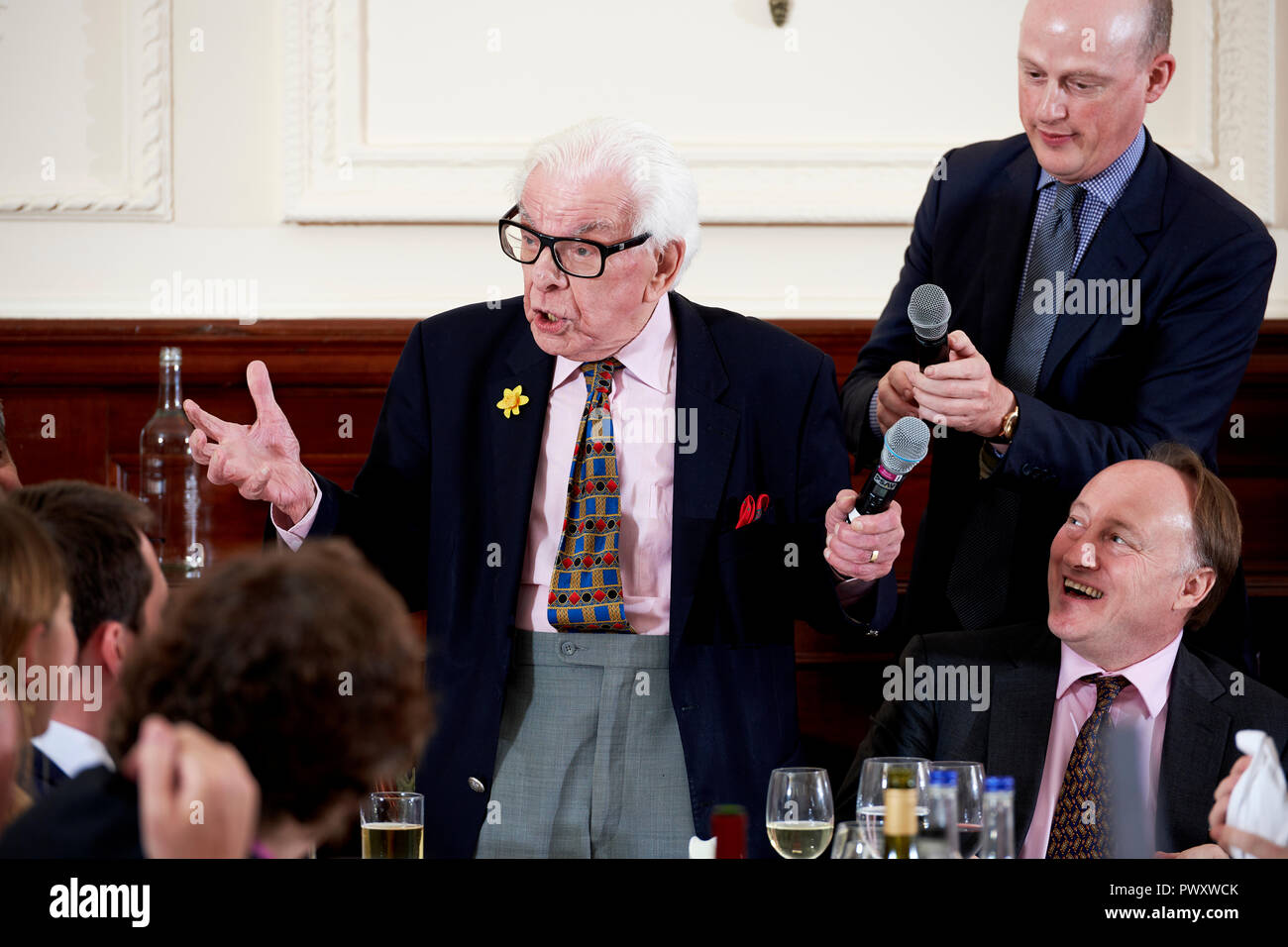 Barry Cryer La Oldie pranzo letterario 16/10/18 Foto Stock