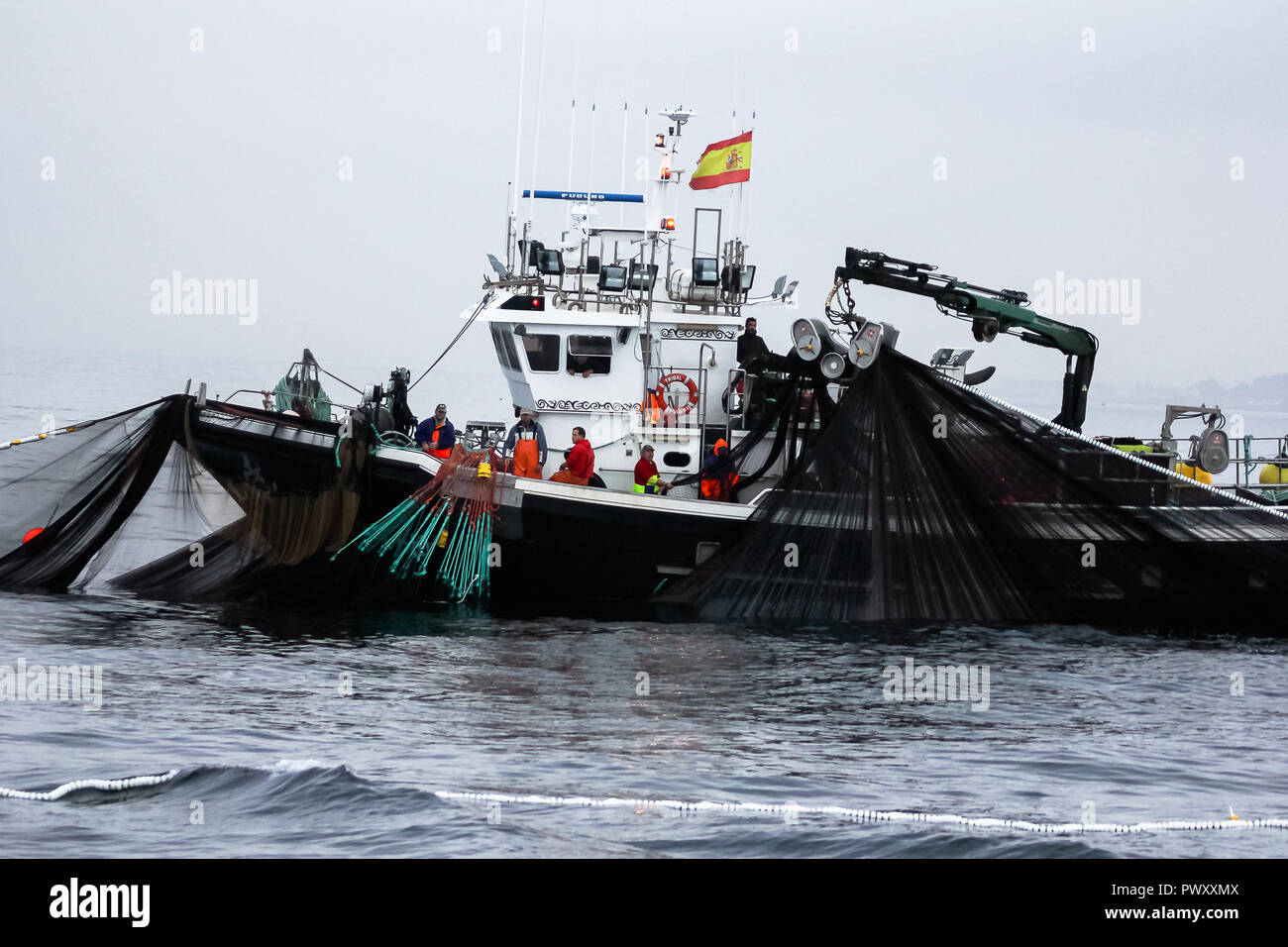 Barcos de pesca de cerco Foto Stock