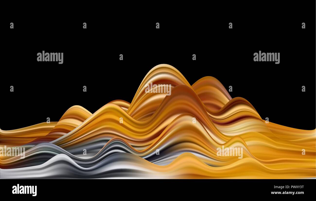 Abstract colorato sfondo vettoriale, color flow onda liquido per brochure design, sito web, flyer. Illustrazione Vettoriale