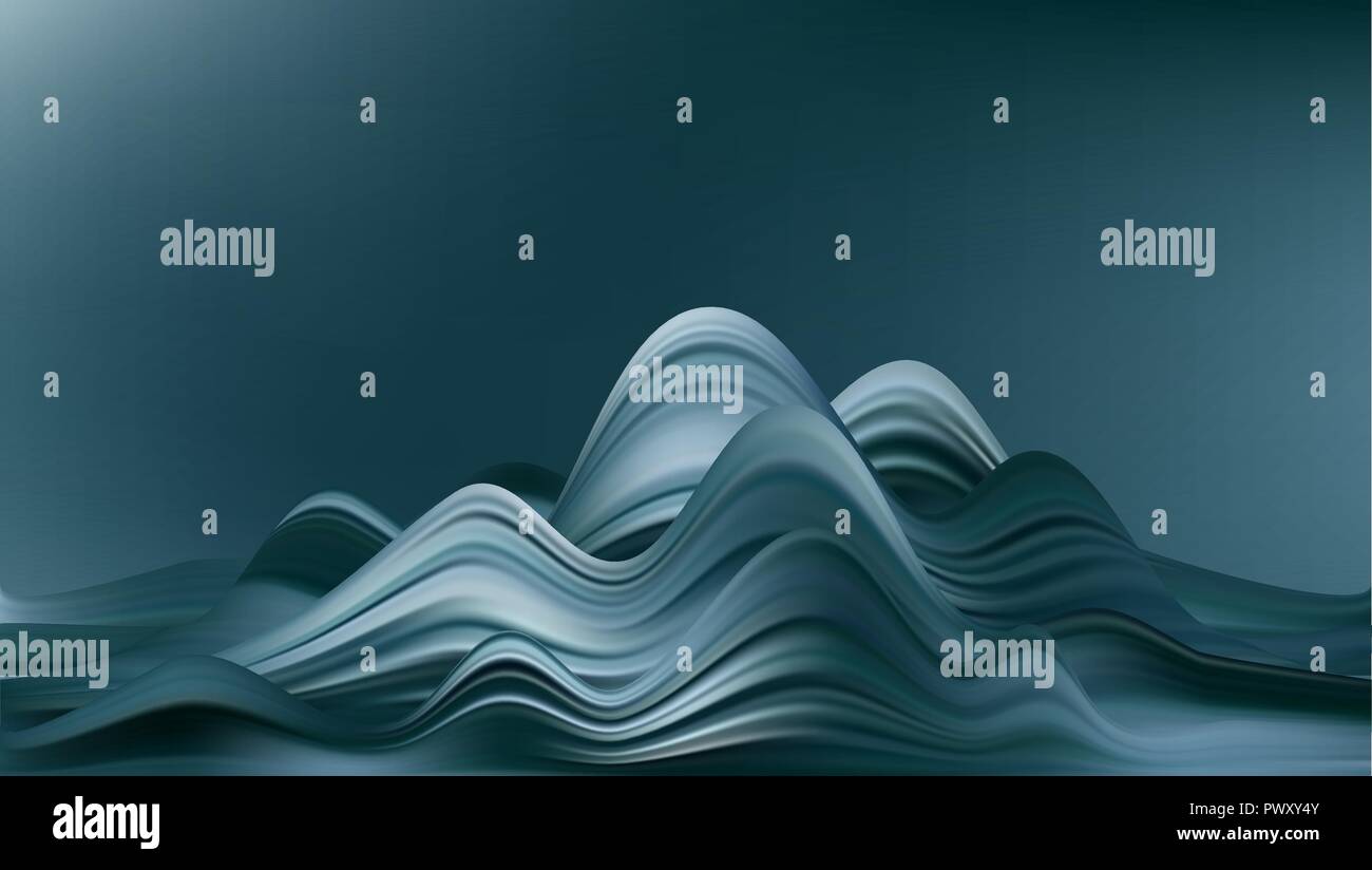 Abstract vettore colorato sfondo grigio flusso onda liquido per brochure design, sito web, flyer. Illustrazione Vettoriale