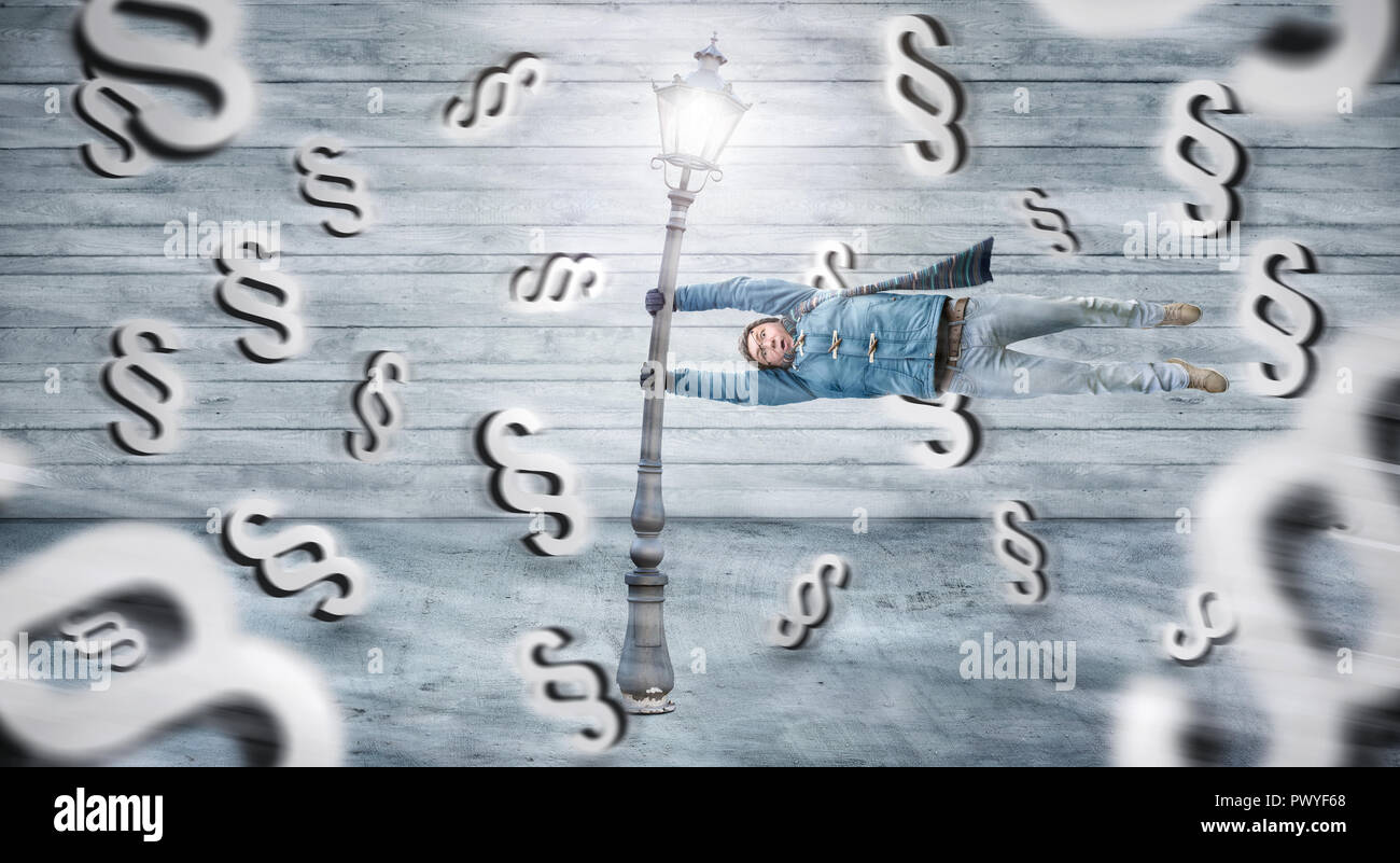 Paragrafo tempesta di simbolo Foto Stock