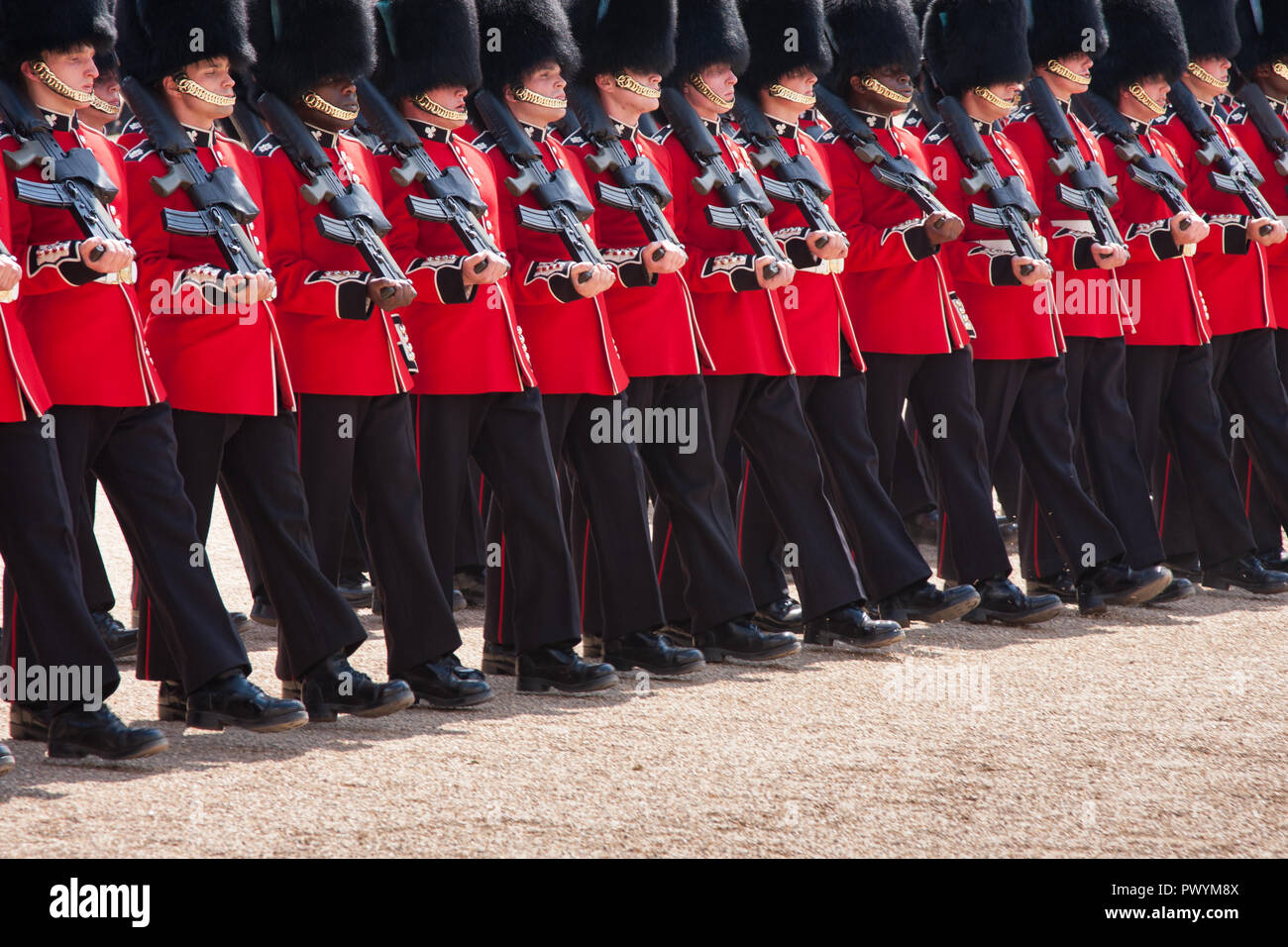 Trooping del colore Horse Guard Parade London Foto Stock