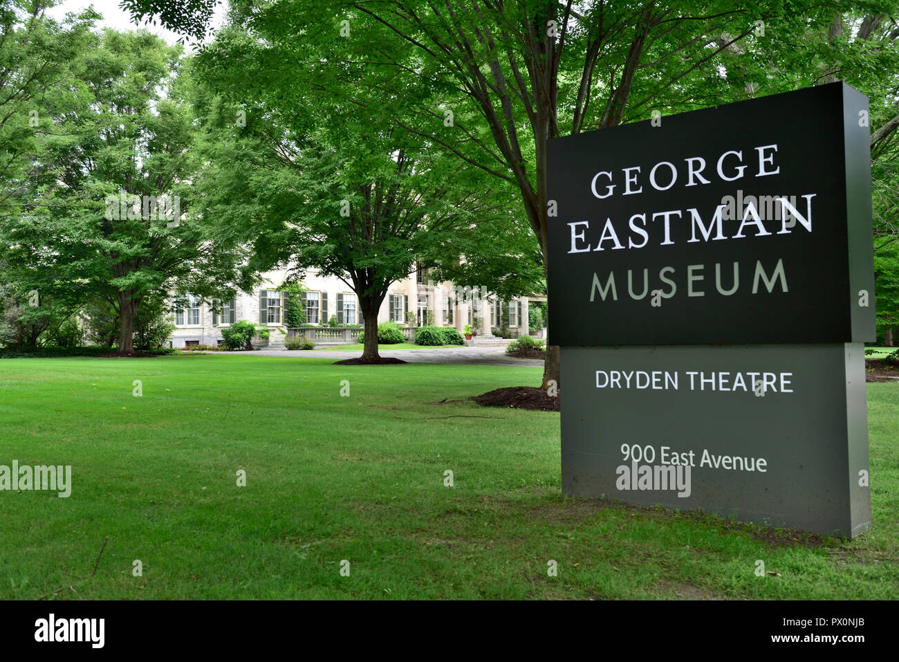 George Eastman House e museo lungo con Dryden Theatre, Rochester, New York, Stati Uniti d'America Foto Stock