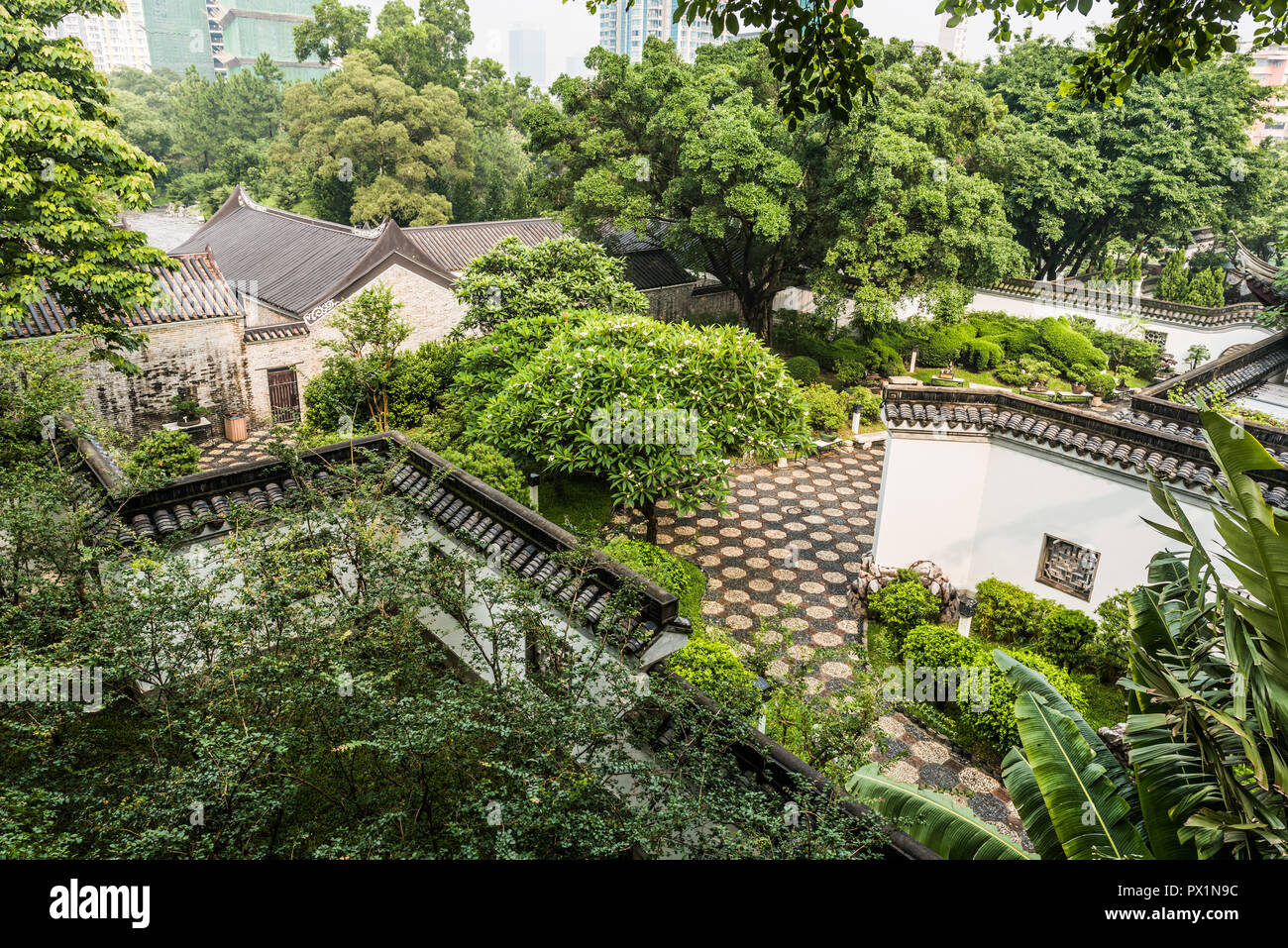 Kowloon Walled City Park di Hong Kong Foto Stock