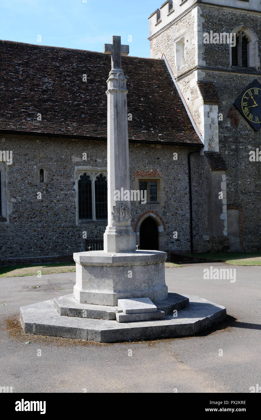 War Memorial, Tewin, Hertfordshire Foto Stock