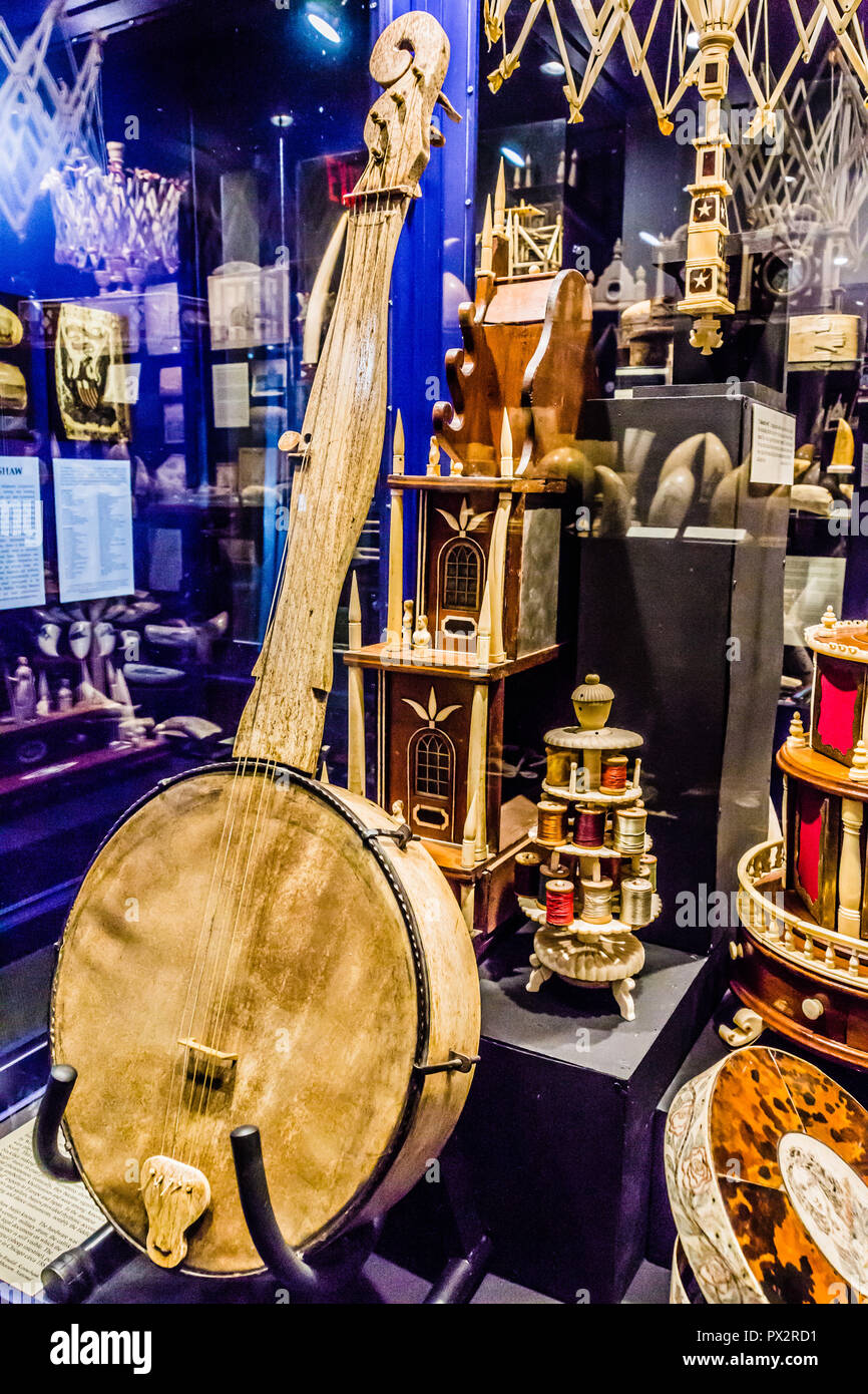 Scrimshaw New Bedford Whaling Museum   New Bedford, Massachusetts, STATI UNITI D'AMERICA Foto Stock