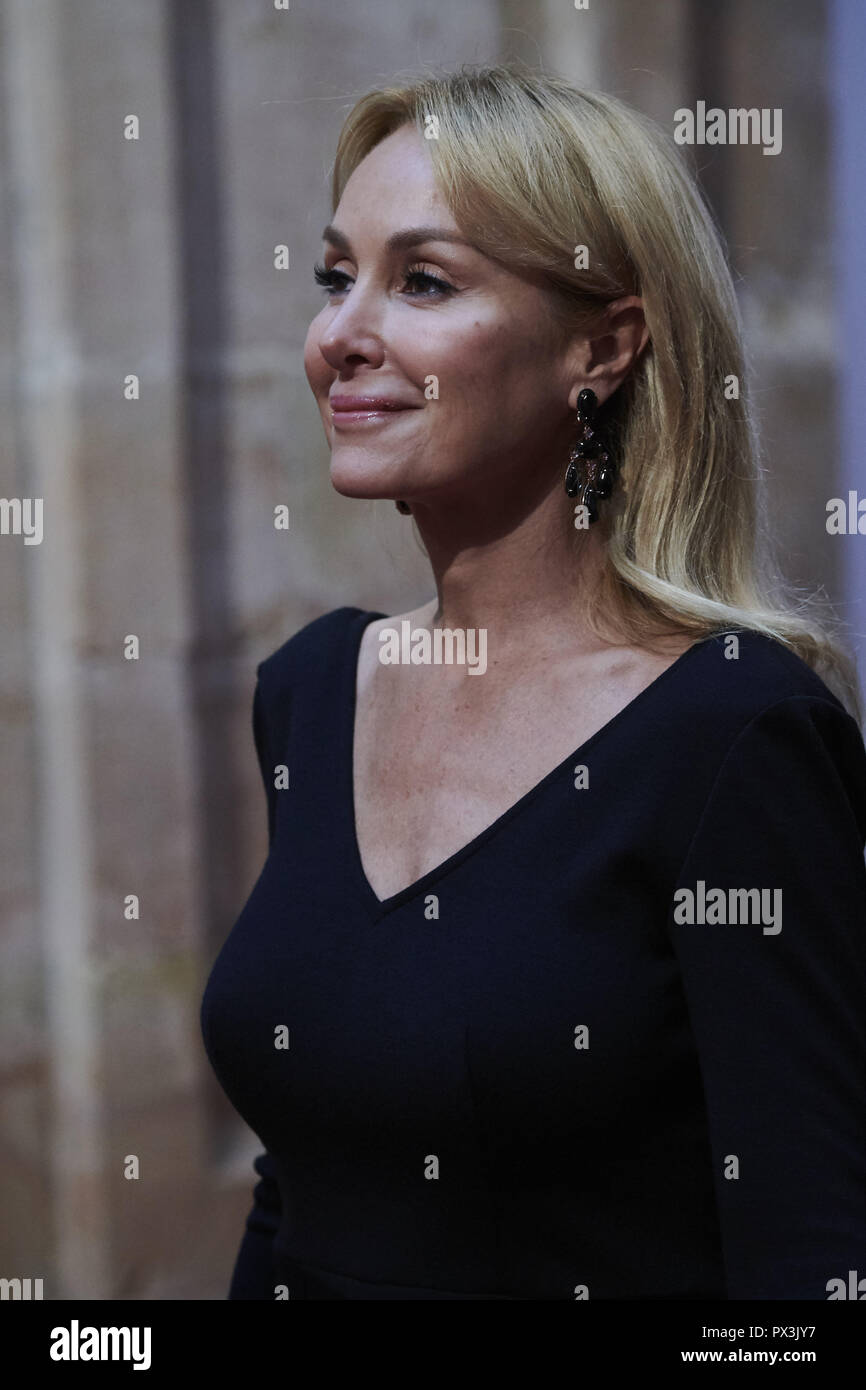 Oviedo, Asturias, Spagna. Xix oct, 2018. Esther Koplowitz Alcocer ha partecipato un pubblico con Princesa de Asturias Awards 2018 vincitori presso la Reconquista Hotel il 19 ottobre 2018 a Oviedo, Spagna Credit: Jack Abuin/ZUMA filo/Alamy Live News Foto Stock