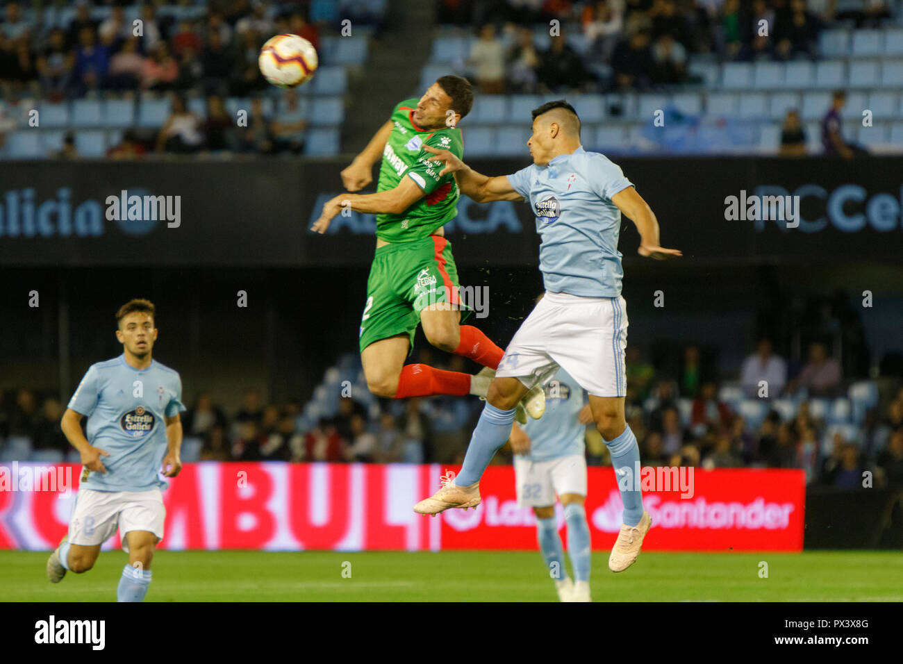 Vigo, Spagna. 20 ott; 2018. La Liga match tra Real Club Celta de Vigo e Deportivo Alaves in Balaidos stadium; Vigo; Punteggio finale 0-1. Credito: Brais Seara/Alamy Live News Foto Stock