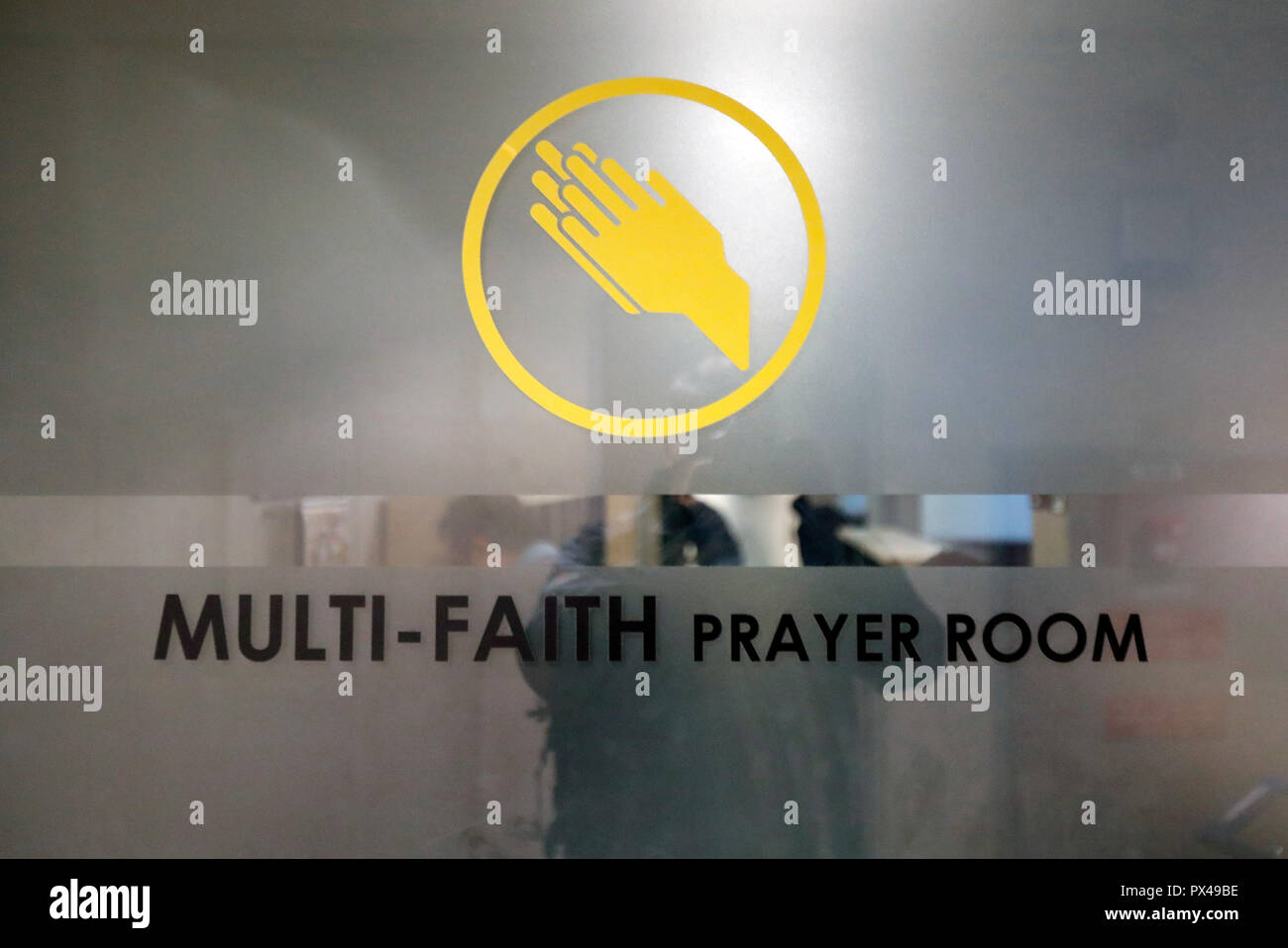 Multi-fede sala di preghiera. Aeroporto Changi. Singapore. Foto Stock