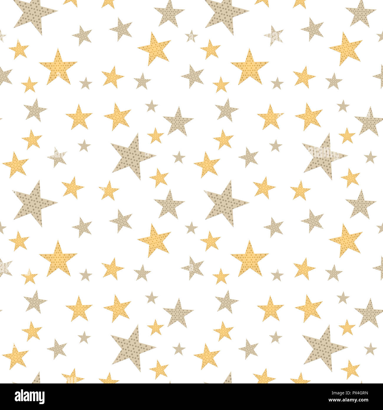 Bianco bakcground senza giunture con linea a stelle Foto Stock
