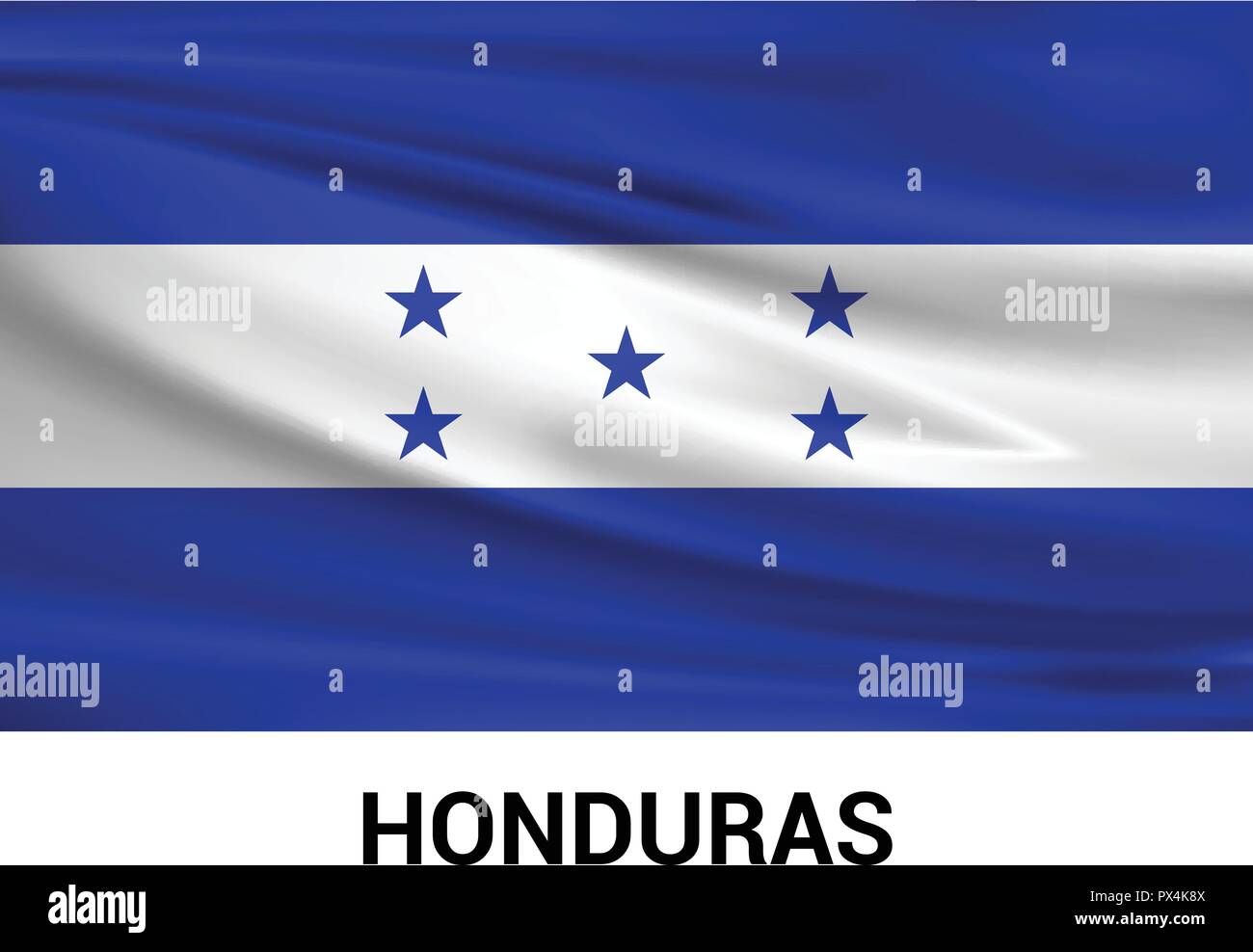 Bandiera Honduras 91x152cm - 3x5ft Con 4 Occhielli, Poliestere Resistente