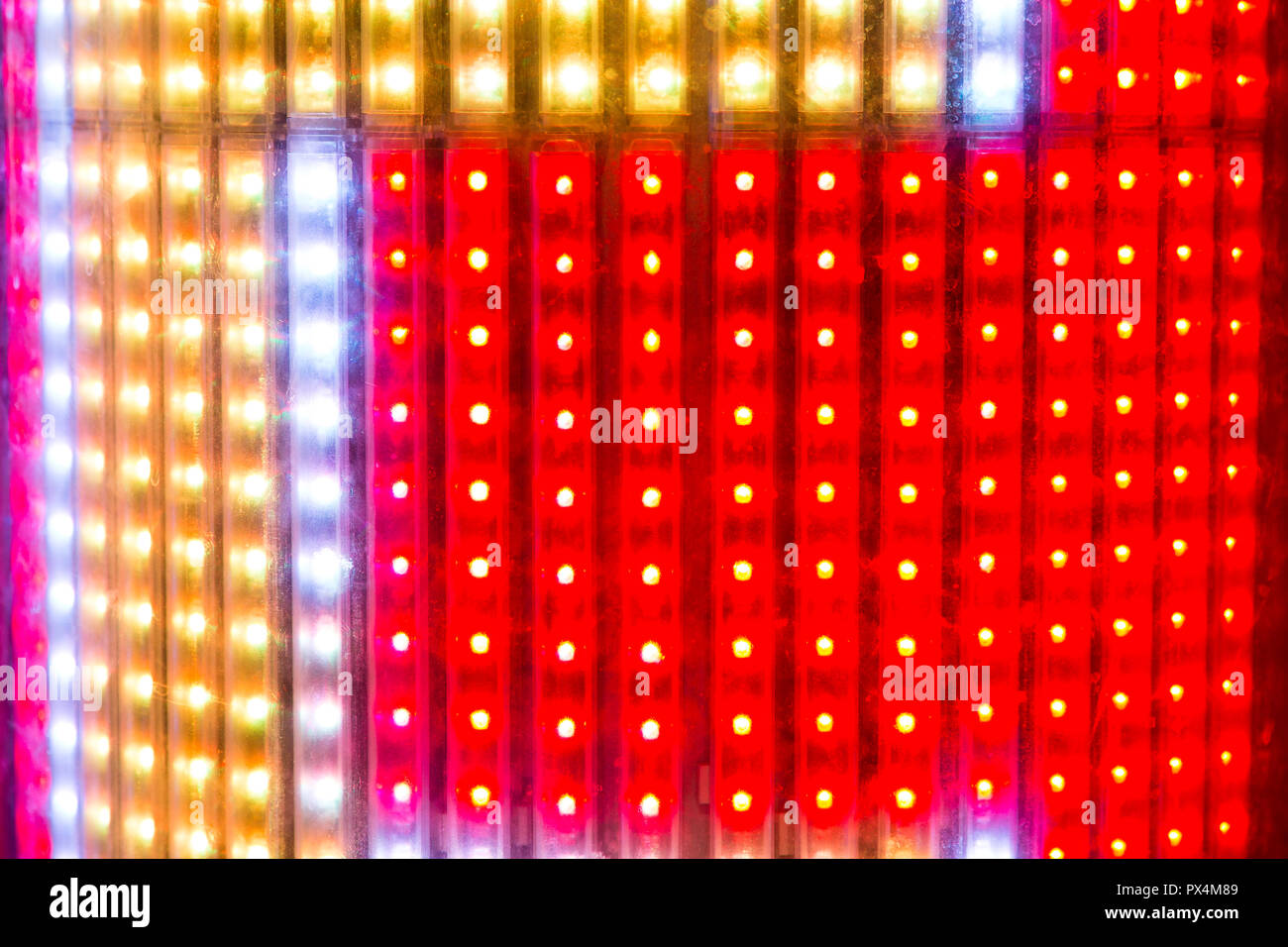 Las Vegas, NV, Stati Uniti d'America. Vista dettagliata delle insegne al neon di Las Vegas. Foto Stock