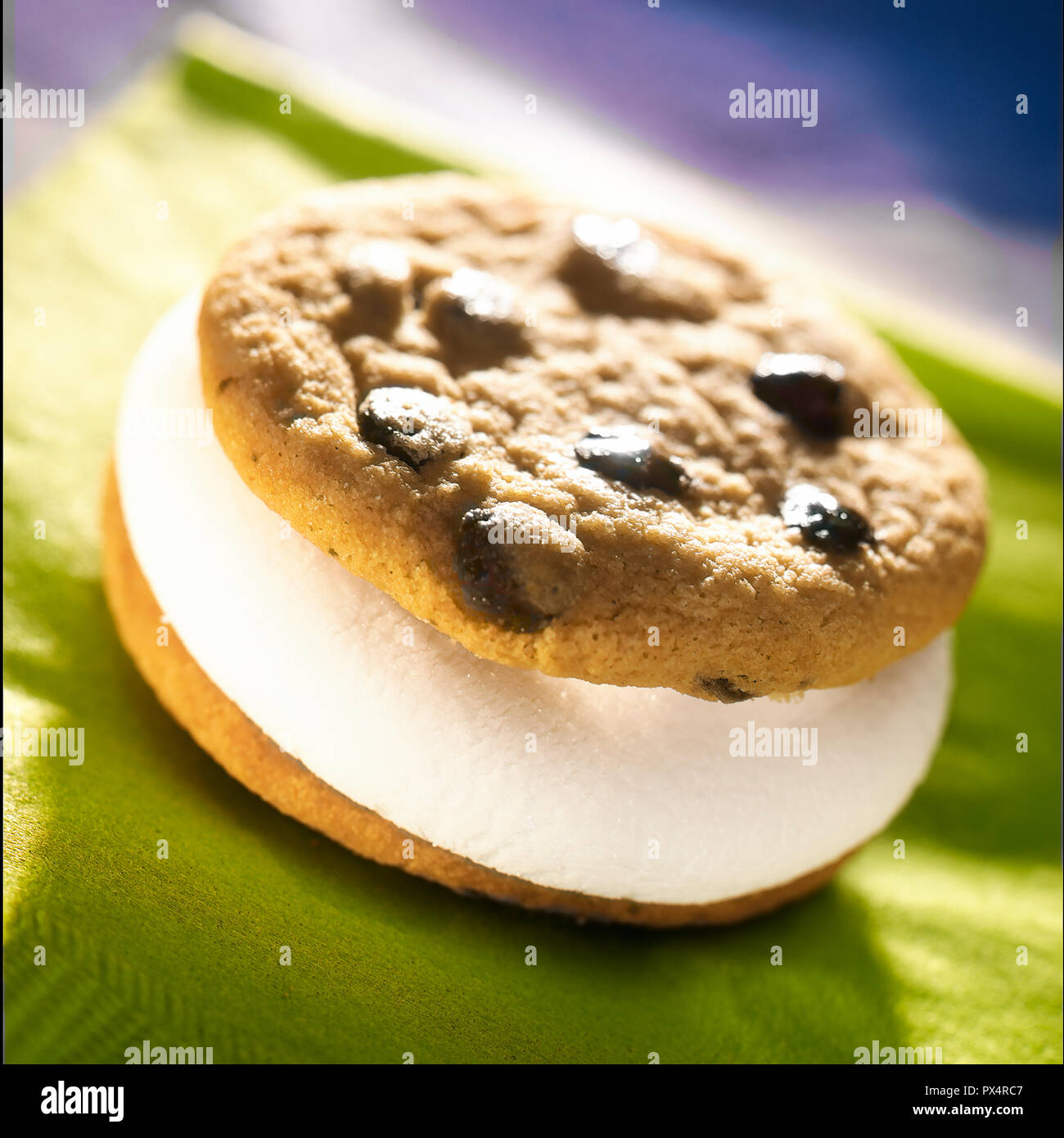 Fat cream sandwich cookie Foto Stock